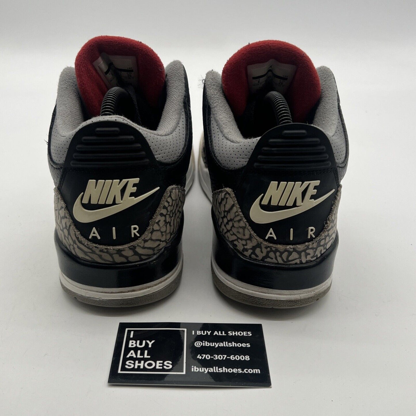 Size 8 - Air Jordan 3 Retro OG Mid Black Cement (854262-001)