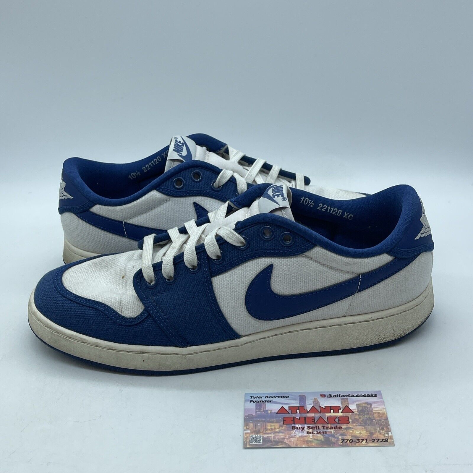 Size 10.5 - Air Jordan 1 KO Low Kentucky Blue White (DX4981-103)