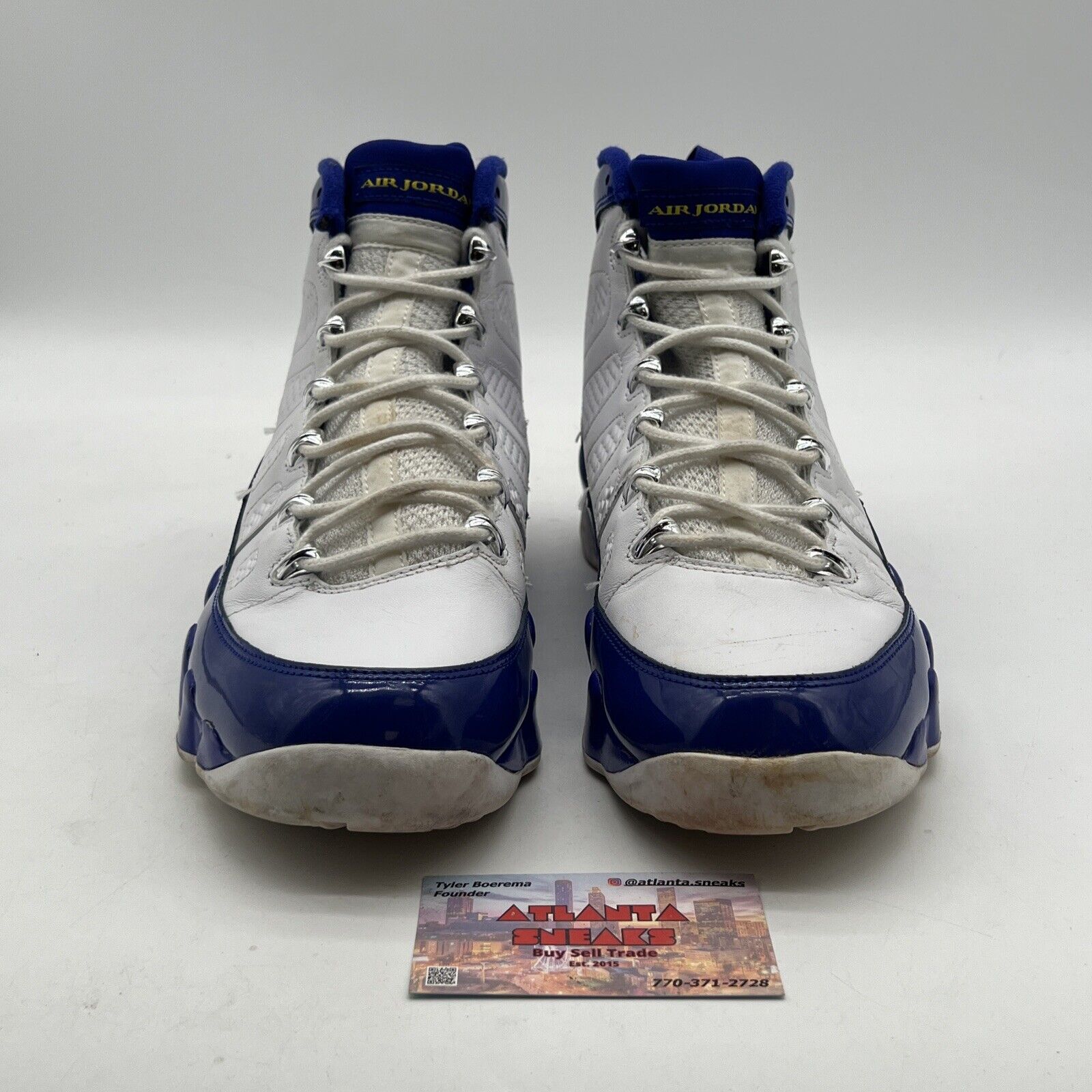 Size 12 - Air Jordan 9 Kobe Lakers Blue White 2016 Sneakers (302370-121)