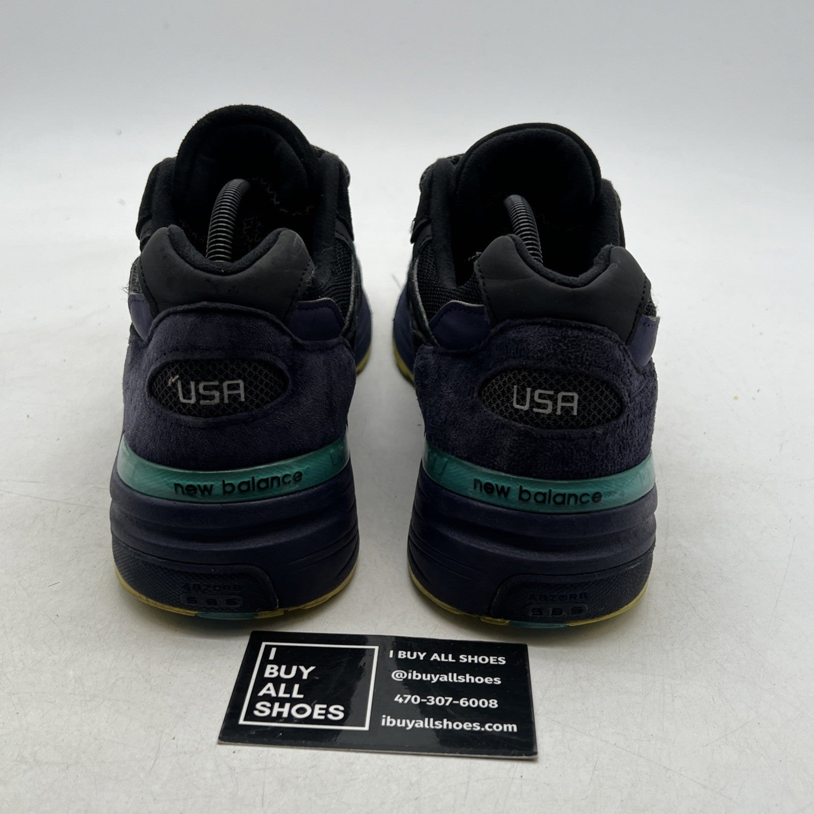 Size 10 - New Balance 992 Made in USA Black Purple (M992LT)