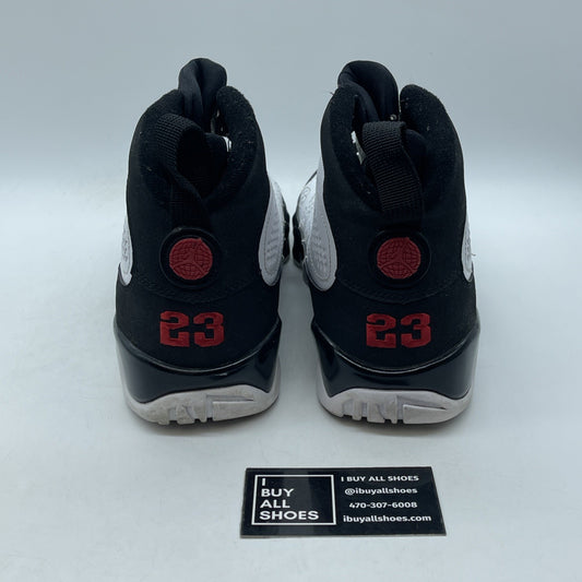 Size 9 - Air Jordan 9 Retro 2010 Release Black White Suede (302370-102)