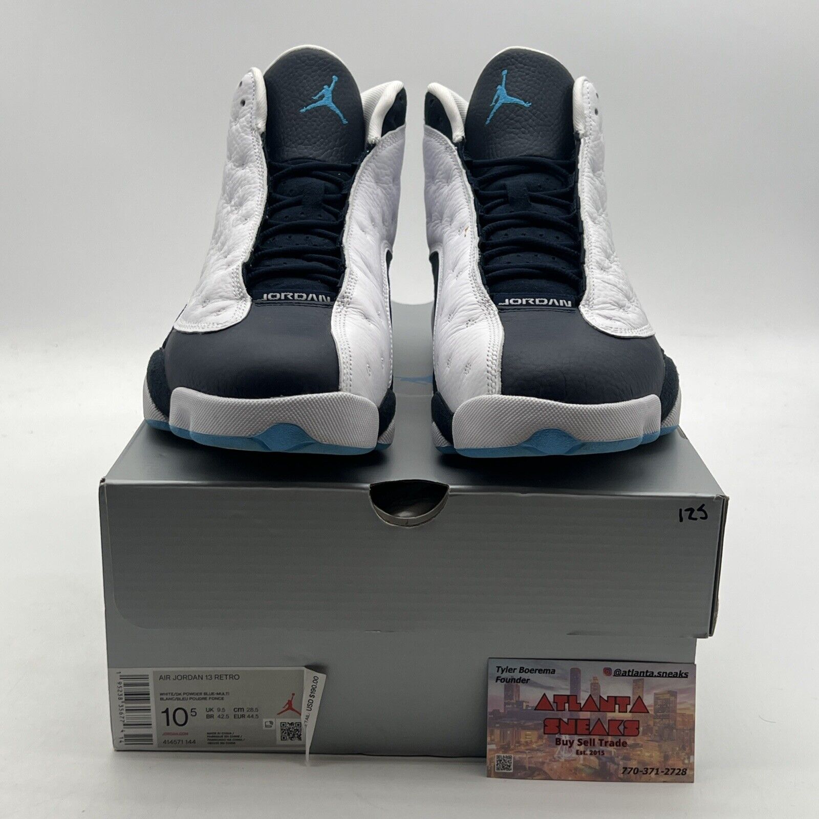 Size 10.5 - Air Jordan 13 Retro Obsidian (414571-144)