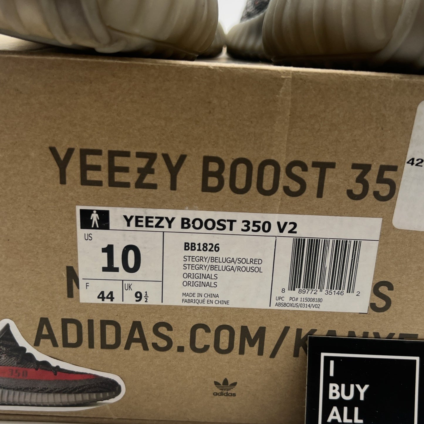 Size 10 - adidas Yeezy Boost 350 V2 Beluga (BB1826)