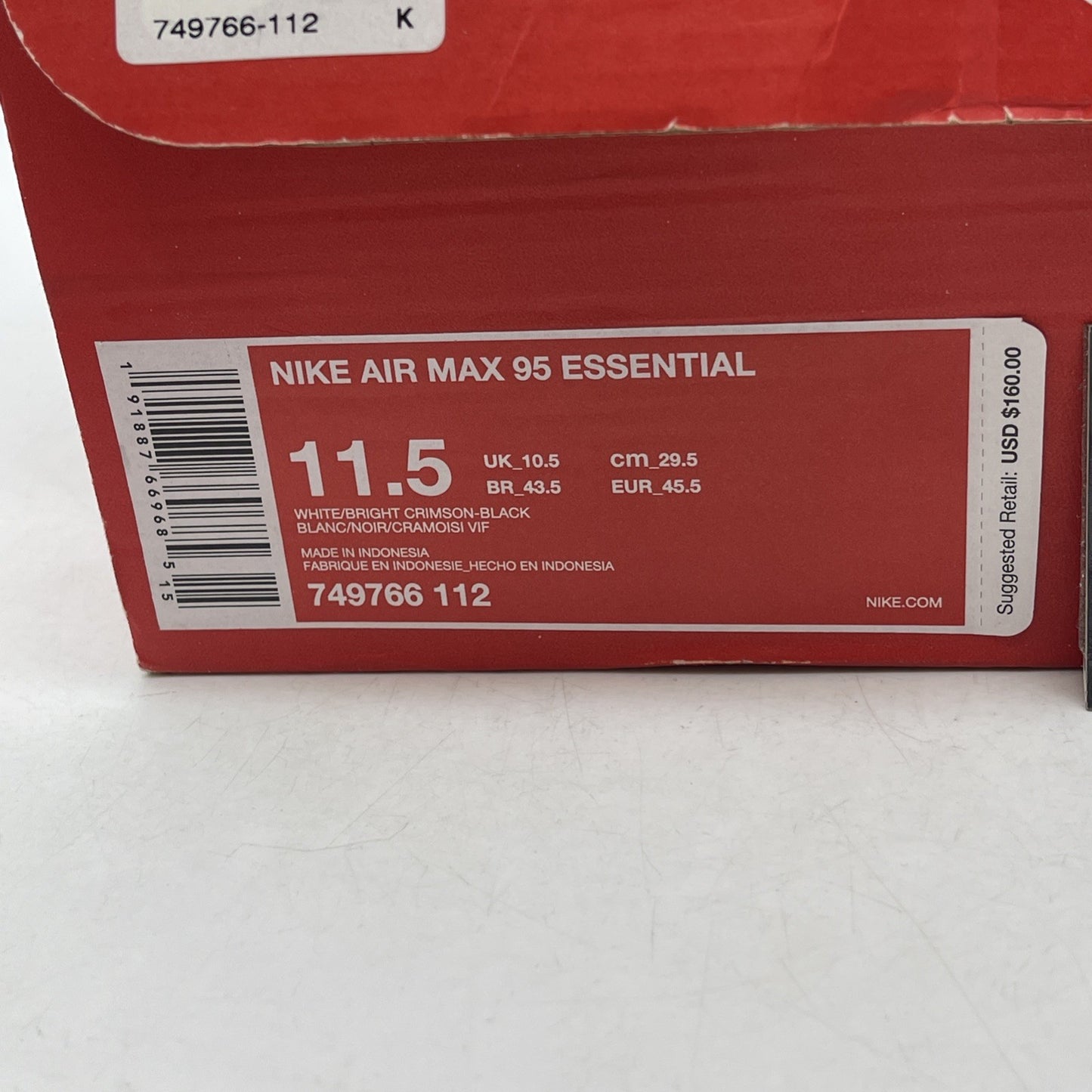 Size 11.5 - Nike Air Max 95 Essential Comet (749766-112)
