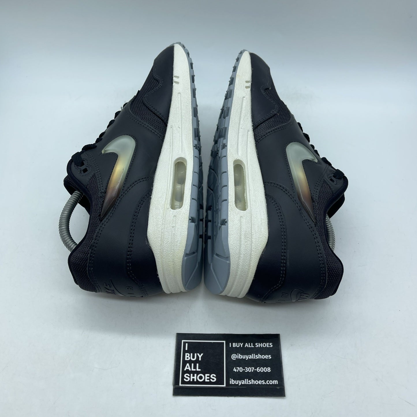 Size 10.5W - Nike Air Max 1 Jelly Jewel Black Leather (AT5248-001)