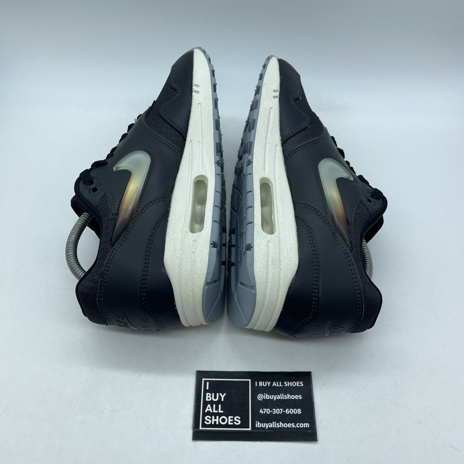 Size 10.5W - Nike Air Max 1 Jelly Jewel Black Leather (AT5248-001)