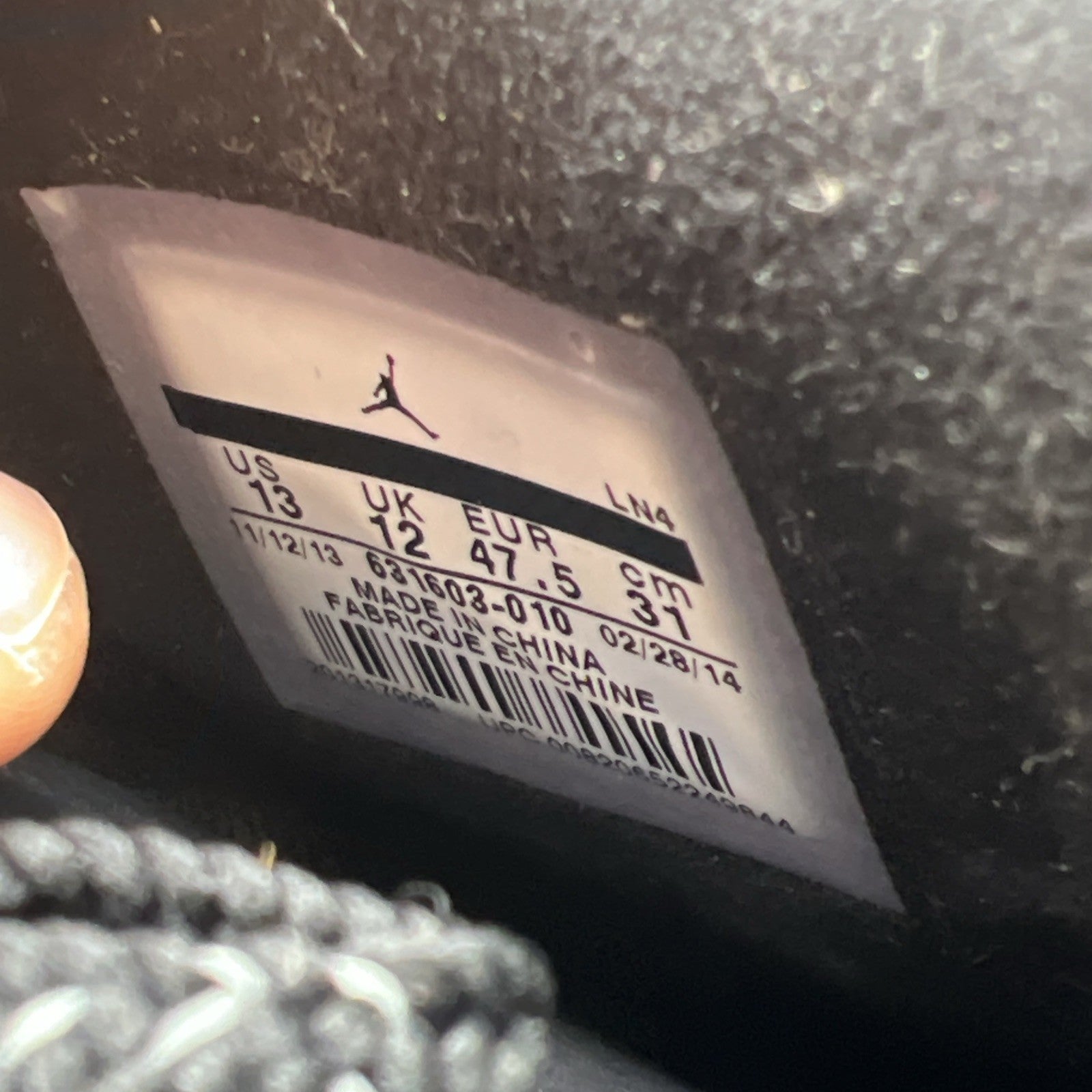 Size 13 - Air Jordan 3 5Lab3 Reflective Black (631603-010)