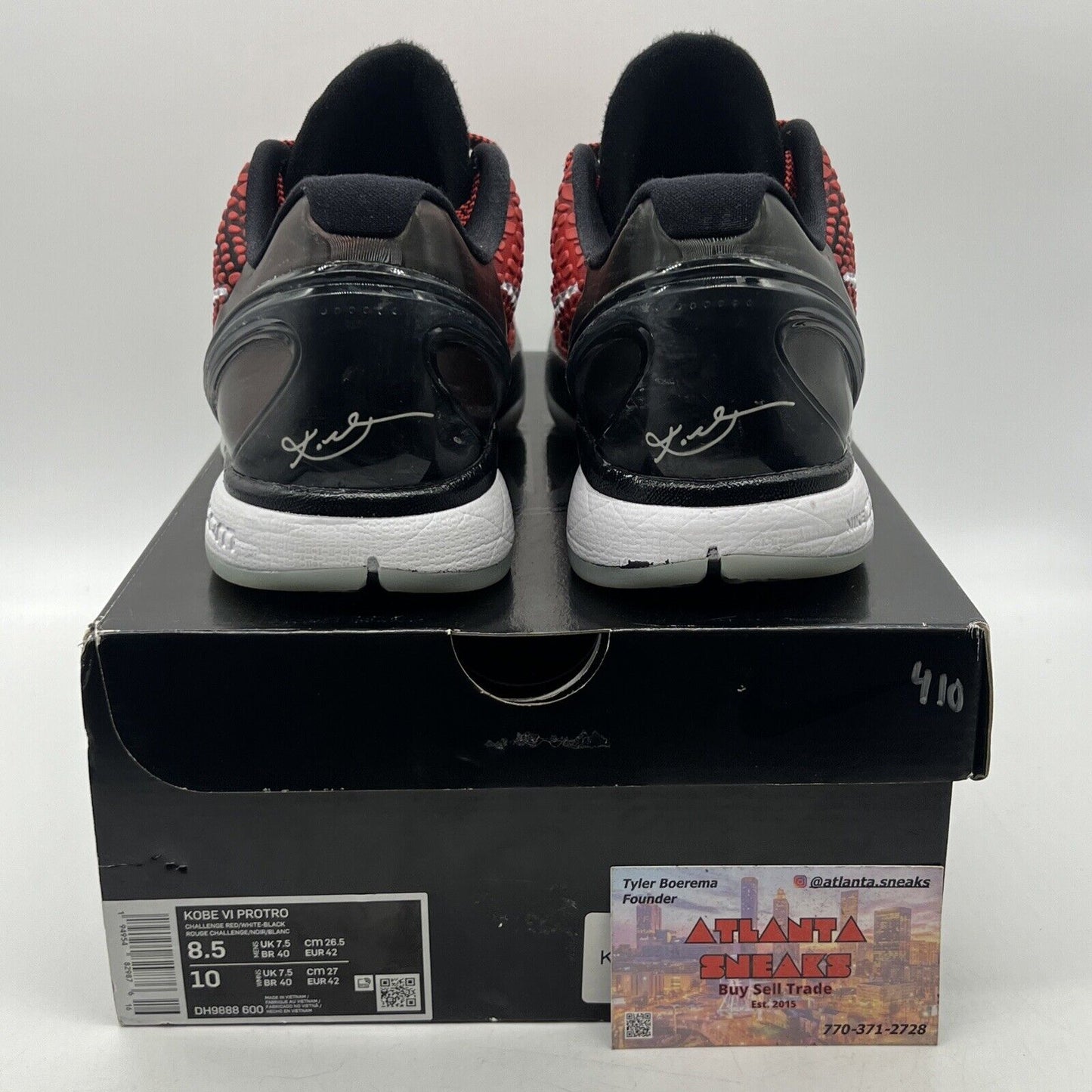 Size 8.5 - Nike Zoom Kobe 6 Protro All-Star Black Red White (DH9888-600)