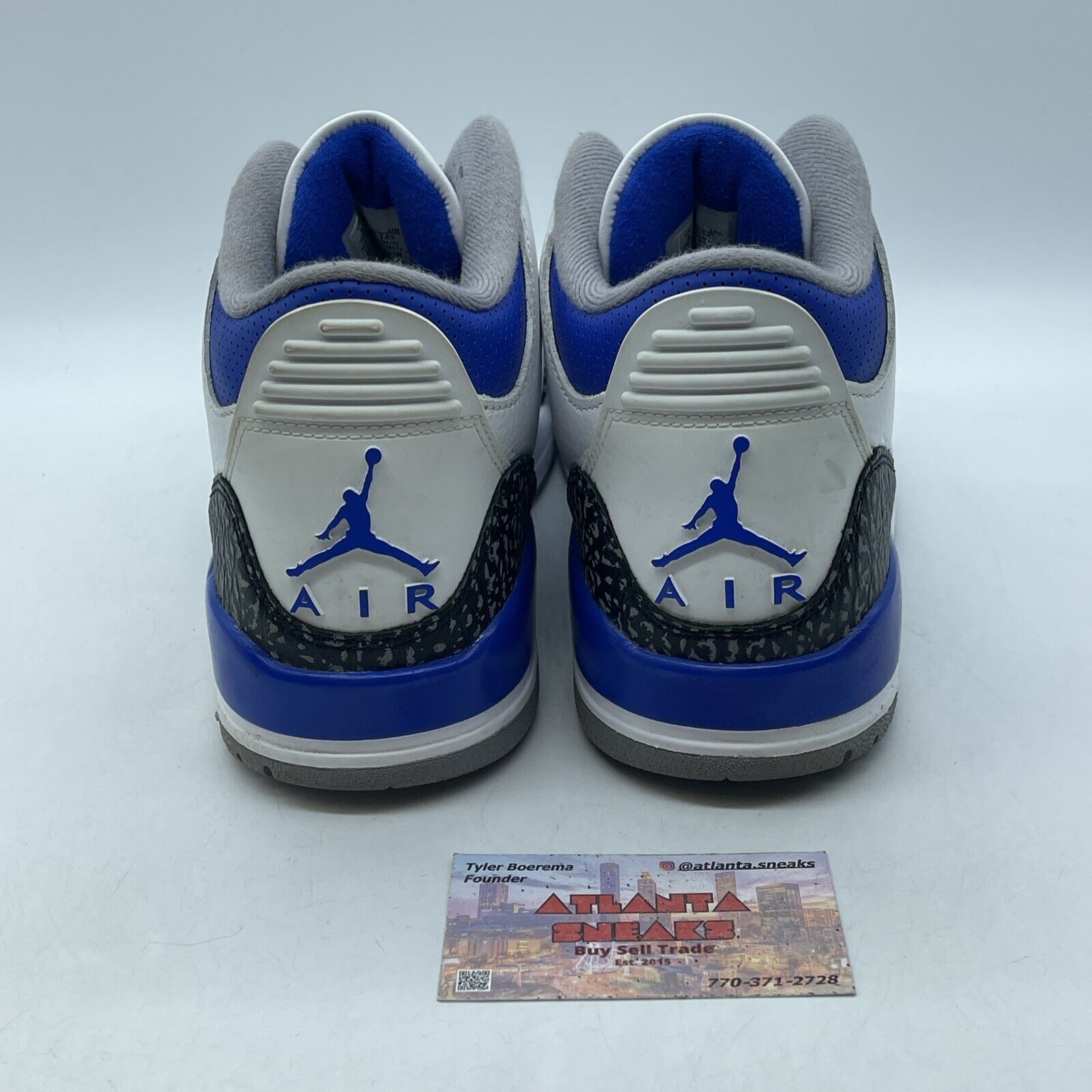 Size 9 - Jordan 3 Retro Mid Racer Blue White Leather Grey Suede (CT8532-145)