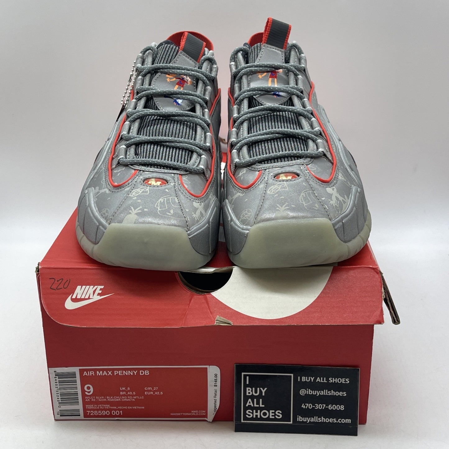 Size 9 - Nike Air Max Penny DB Doernbecher (728590-001)