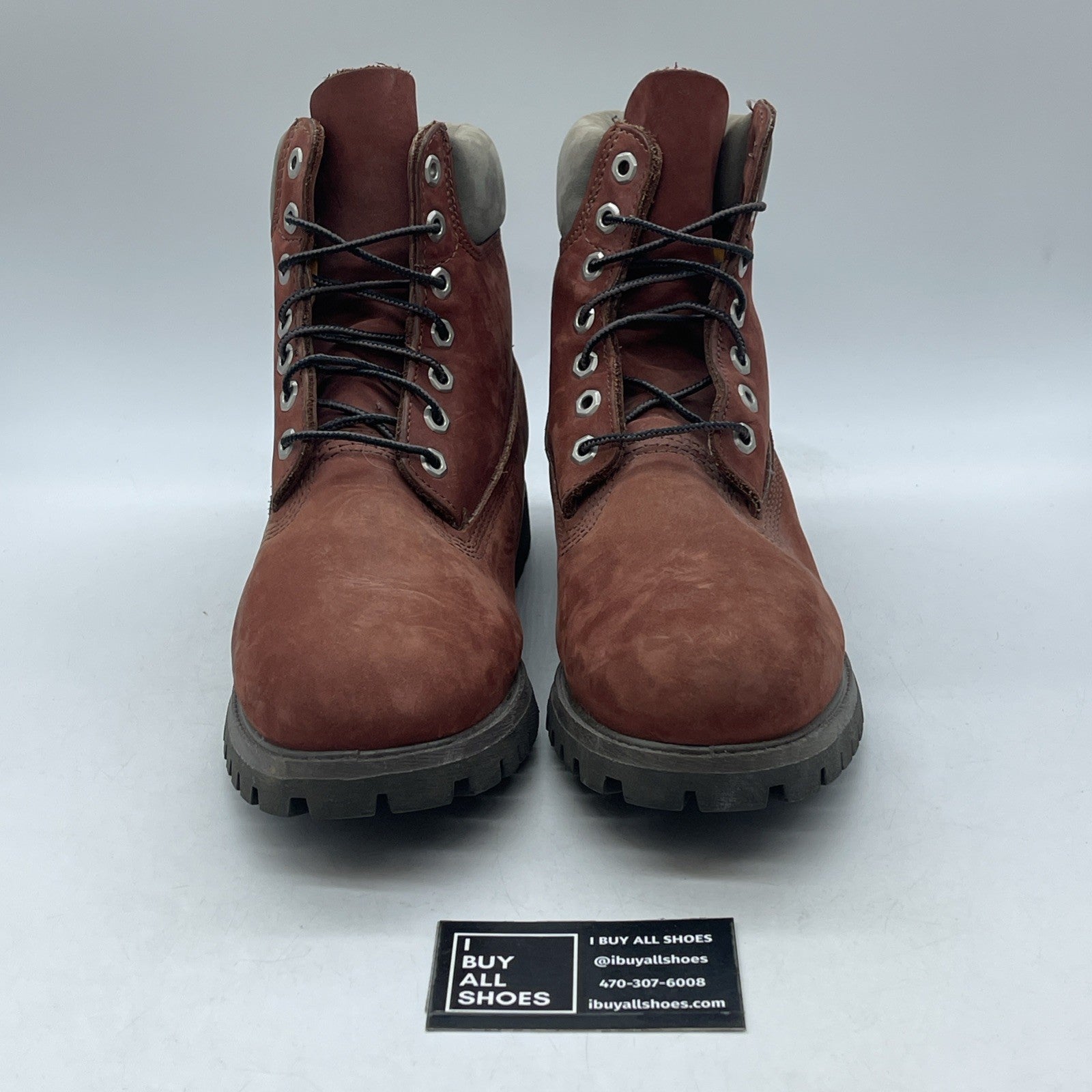 Size 9 - Timberland 15013 Combat Boots Brick Brown Leather