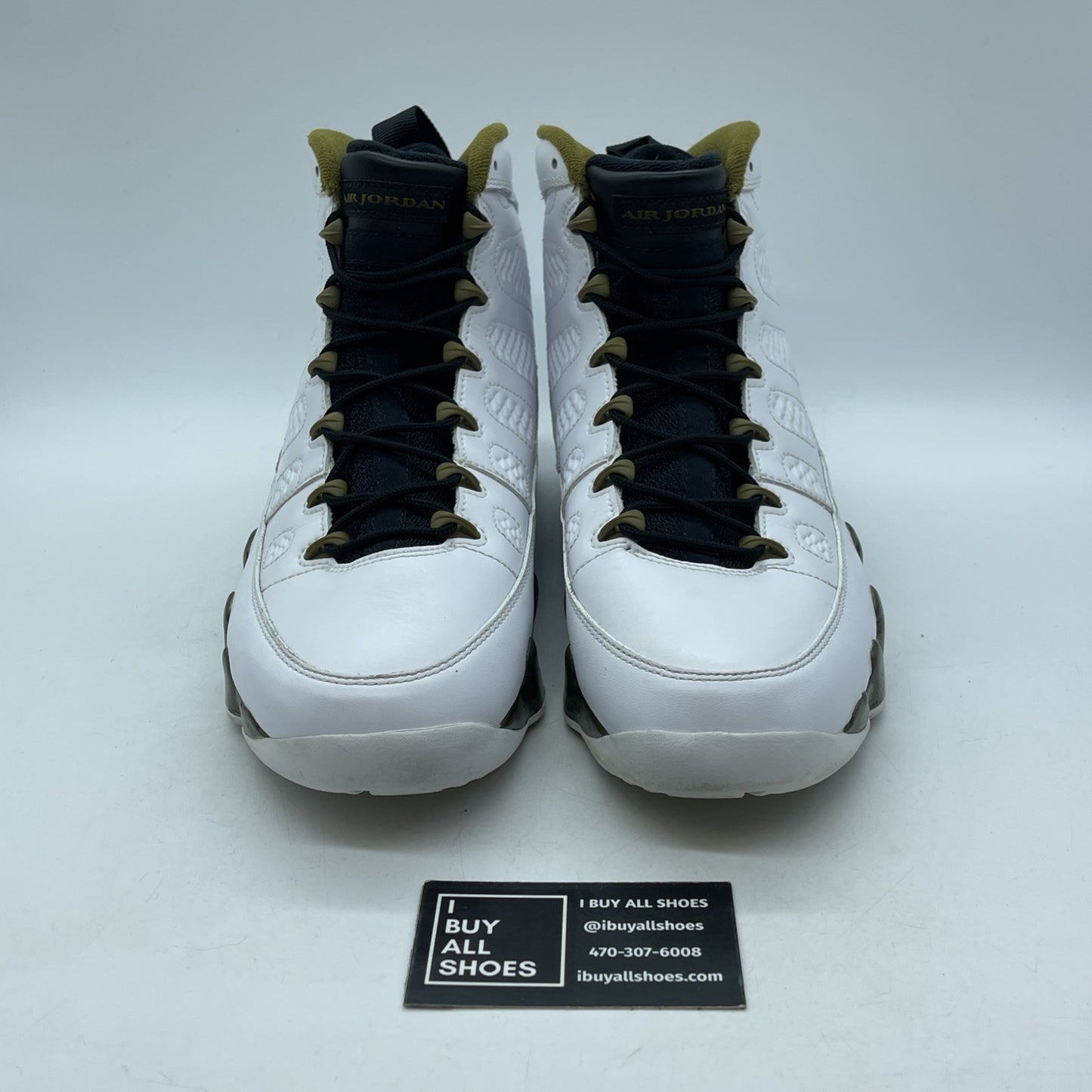 Size 11 - Air Jordan 9 Retro Statue White Green Leather (302370-109)