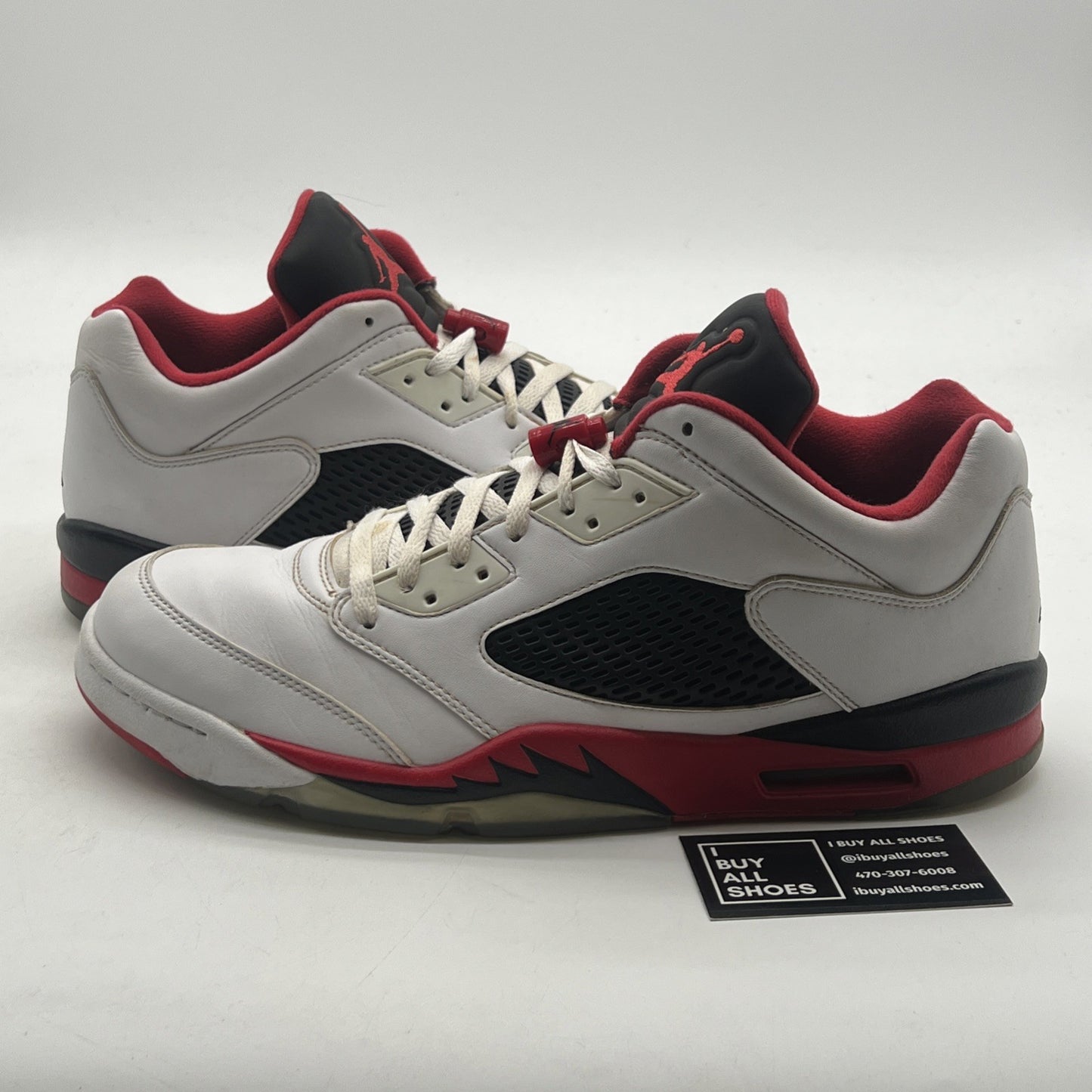 Size 13 - Air Jordan 5 Retro 2016 Low Fire Red (819171-101)