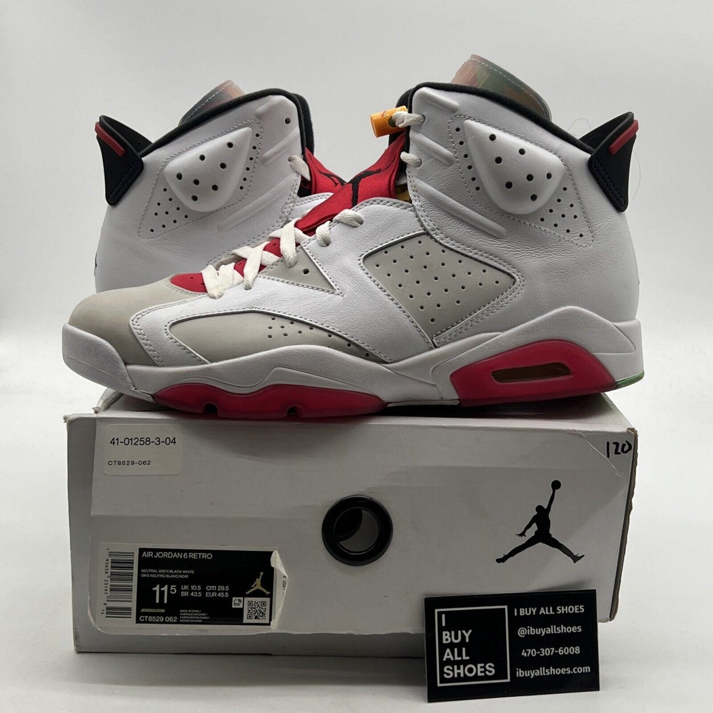 Size 11.5 - Air Jordan 6 Retro Hare (CT8529-062)