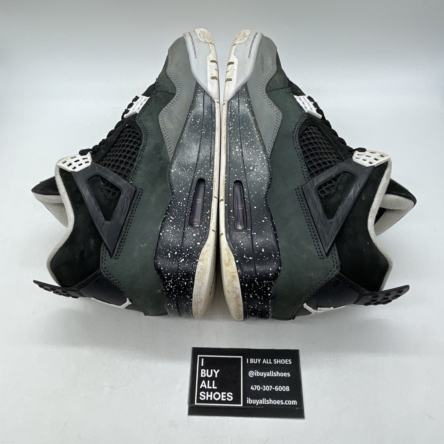 Size 9.5 - Air Jordan 4 Retro 2024 Fear Grey Black Suede (FQ8138-002)