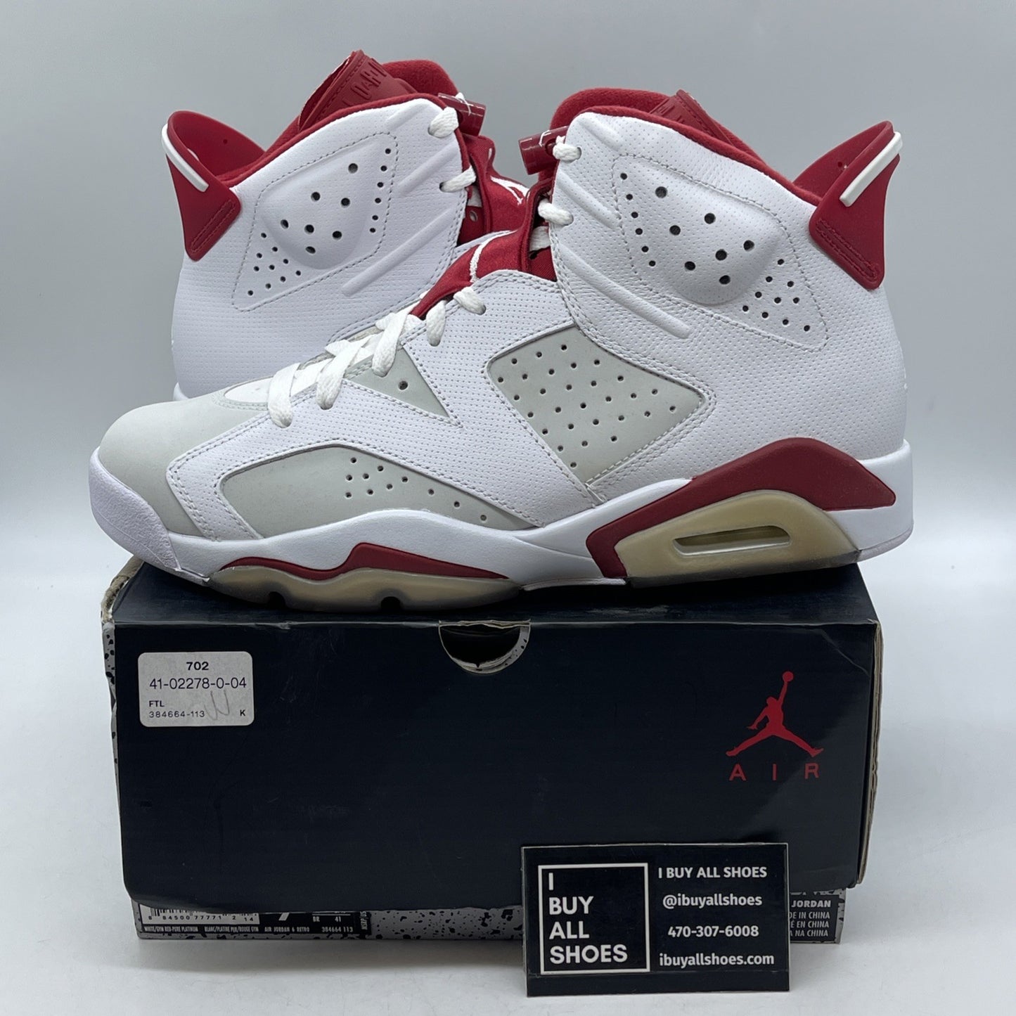 Size 9.5 - Air Jordan 6 Retro Alternate (384664-113)