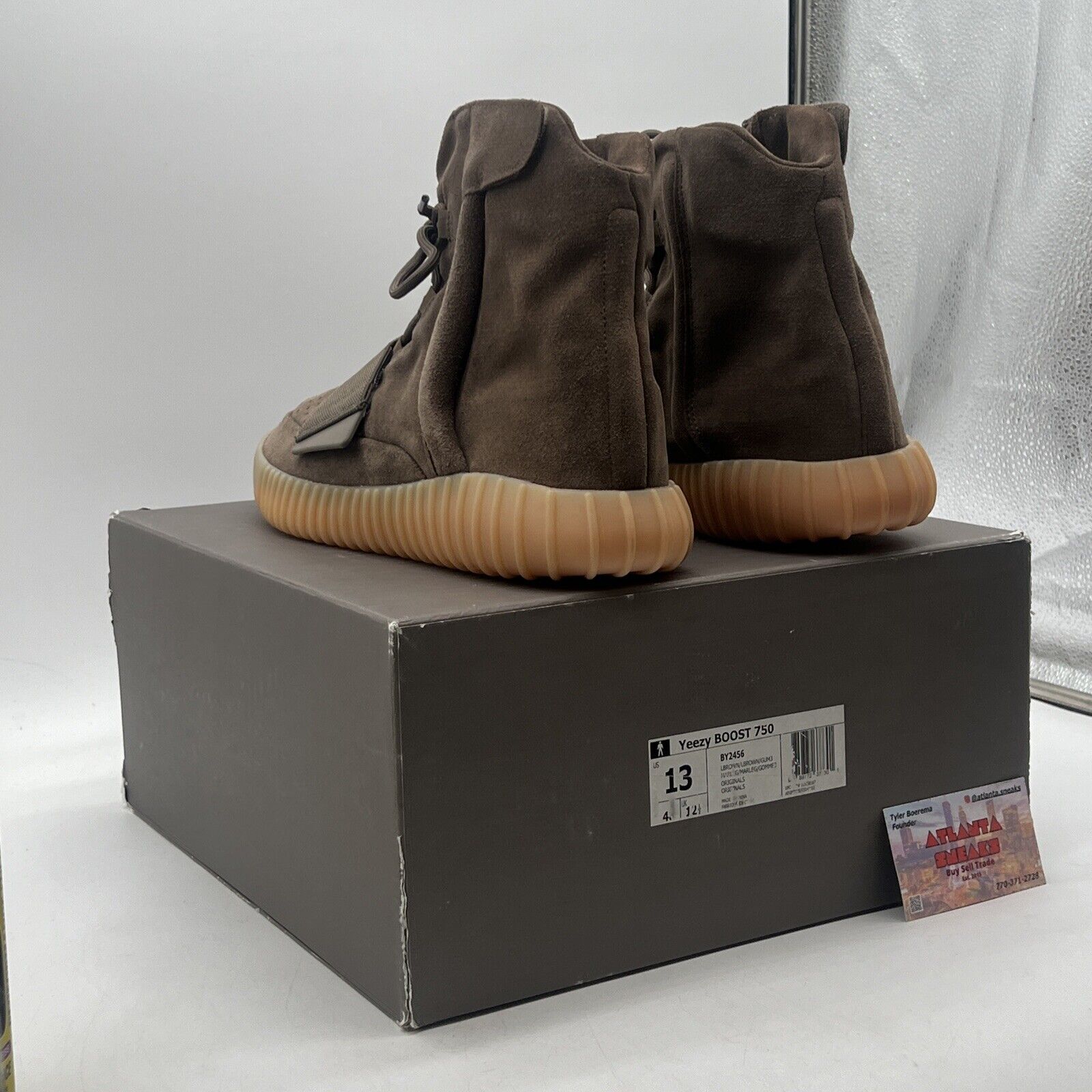 Size 13 - adidas Yeezy Boost 750 Chocolate New Suede Gum (BY2456)