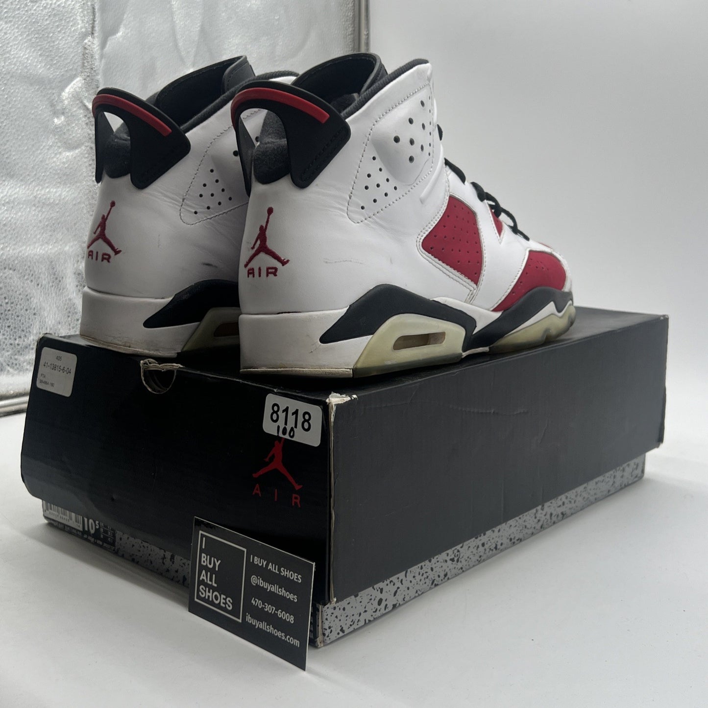 Size 10 - Air Jordan 6 Retro 2014 Carmine (384664-160)