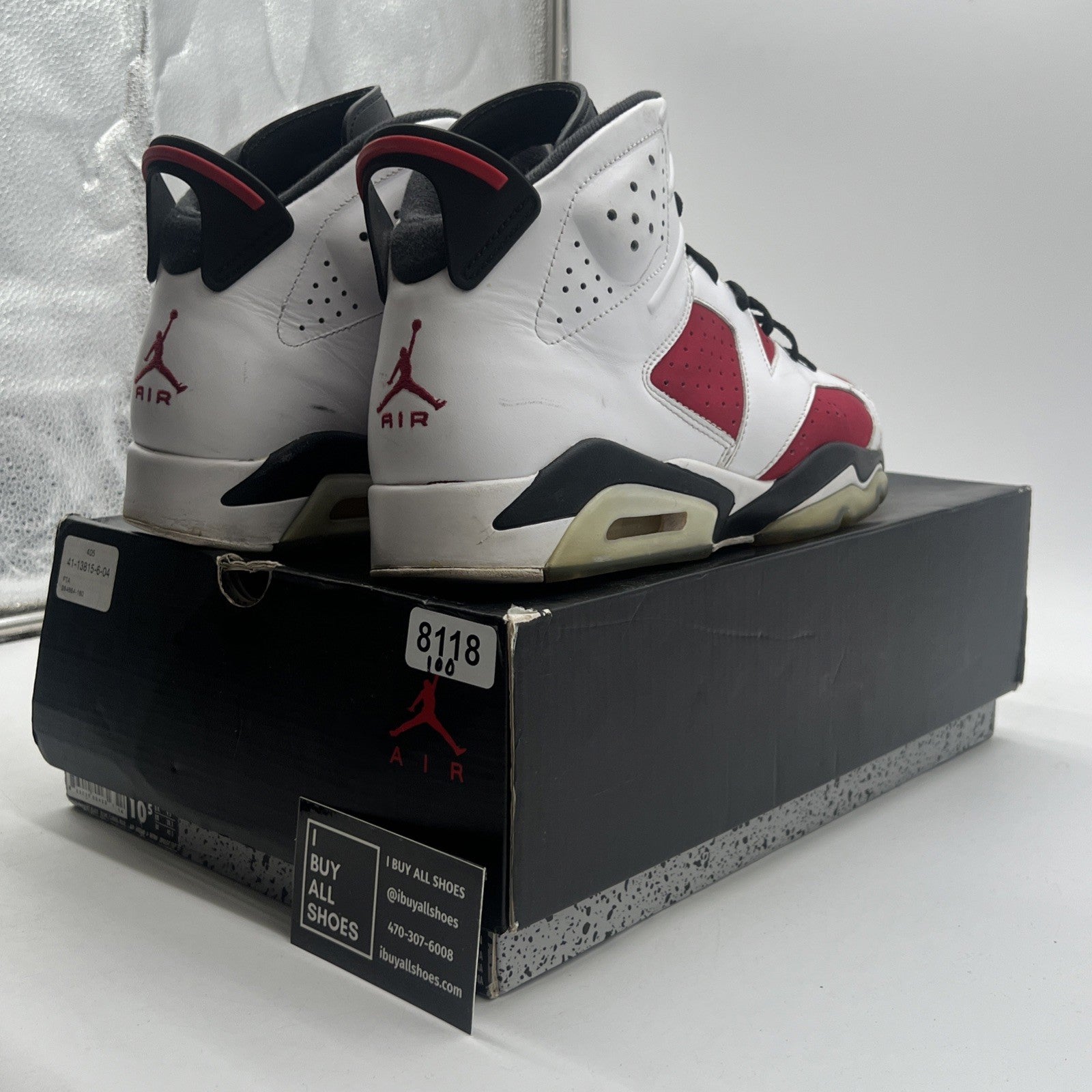 Size 10 - Air Jordan 6 Retro 2014 Carmine (384664-160)