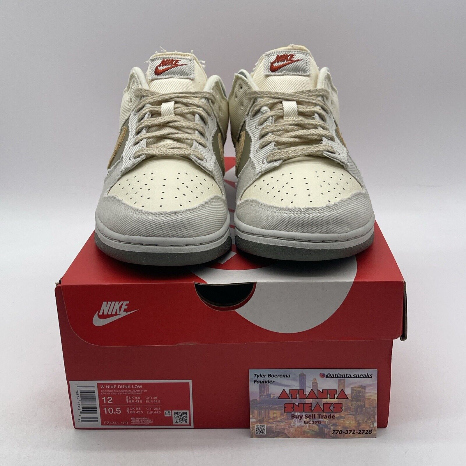 Size 11W - Nike Dunk Low Light Bone Dark Stucco Suede Leather (FZ4341-100)