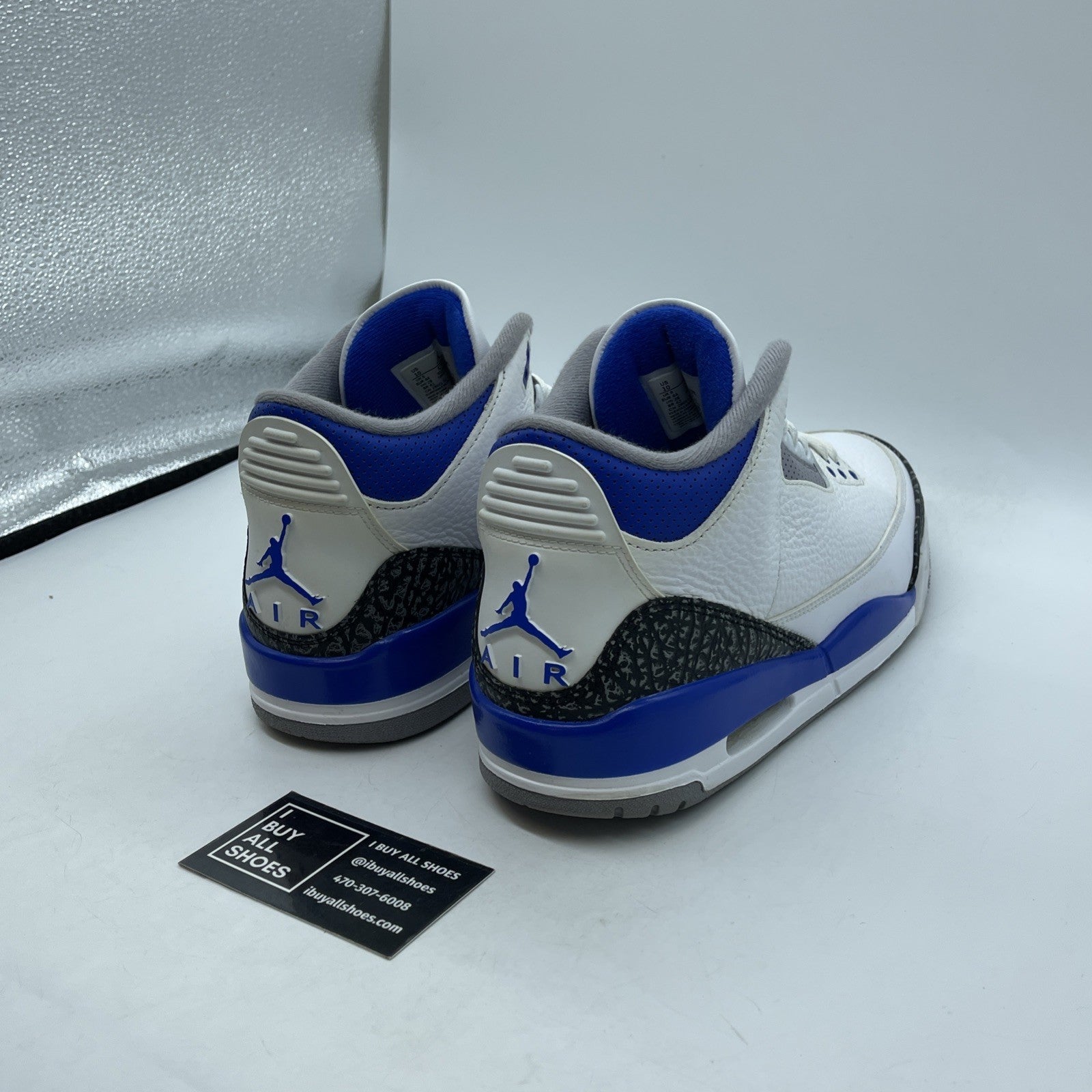 Size 10 - Jordan 3 Retro Mid Racer Blue White Suede Leather (CT8532-145)
