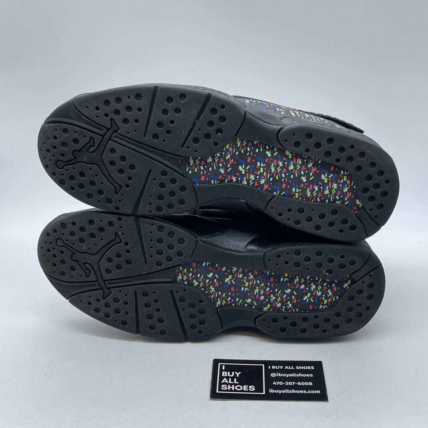 Size 9 - Air Jordan 8 Retro C&C Confetti Blue Black Leather (832821-004)