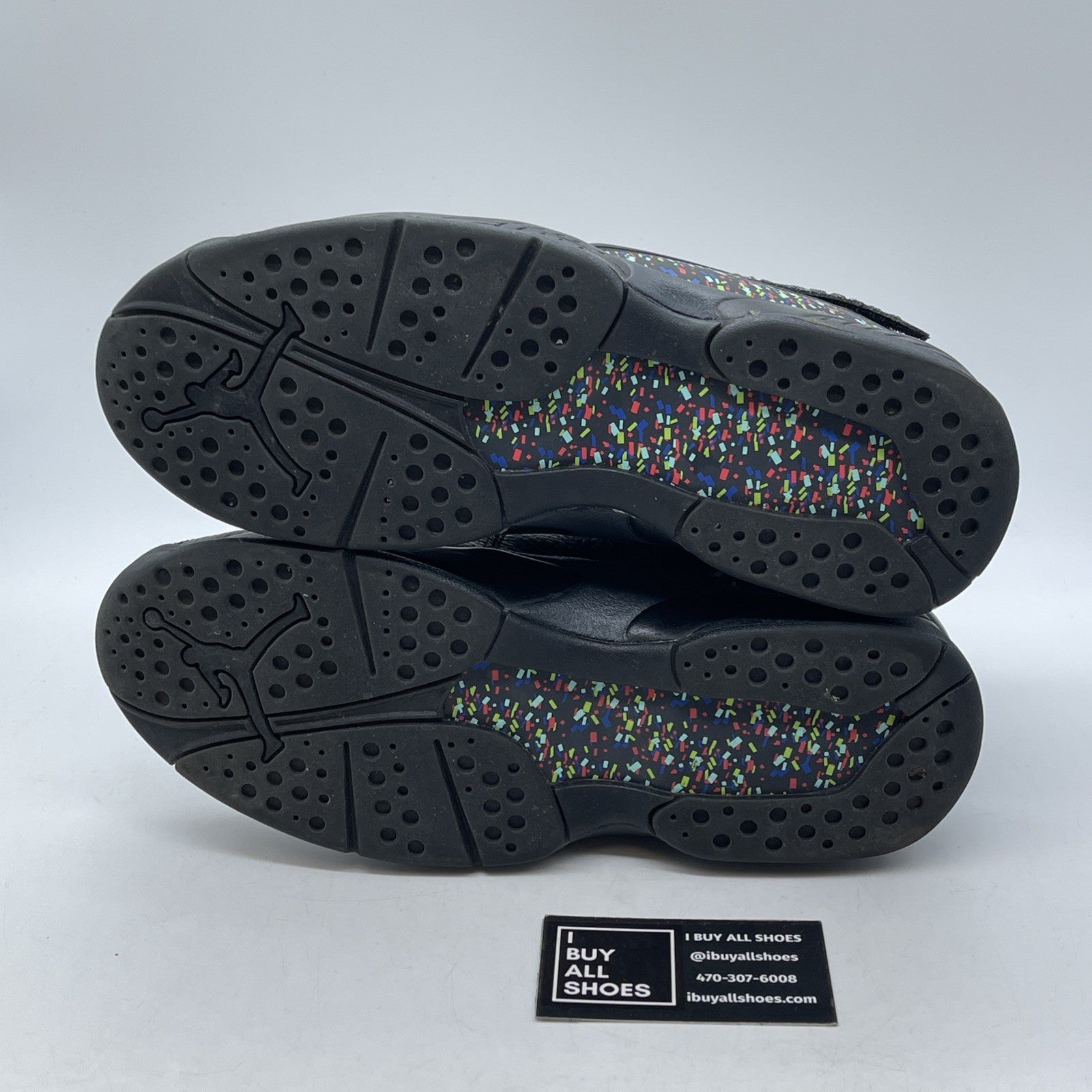 Size 9 - Air Jordan 8 Retro C&C Confetti Blue Black Leather (832821-004)