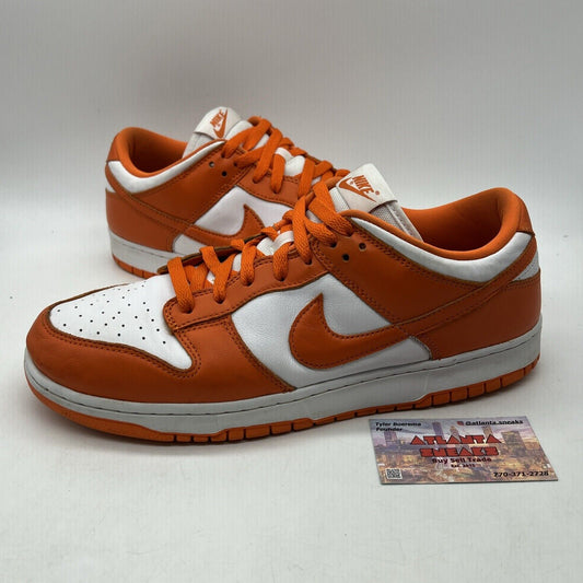 Size 12 - Nike Dunk Low Retro SP Syracuse 2020 Orange White Leather (CU1726-101)
