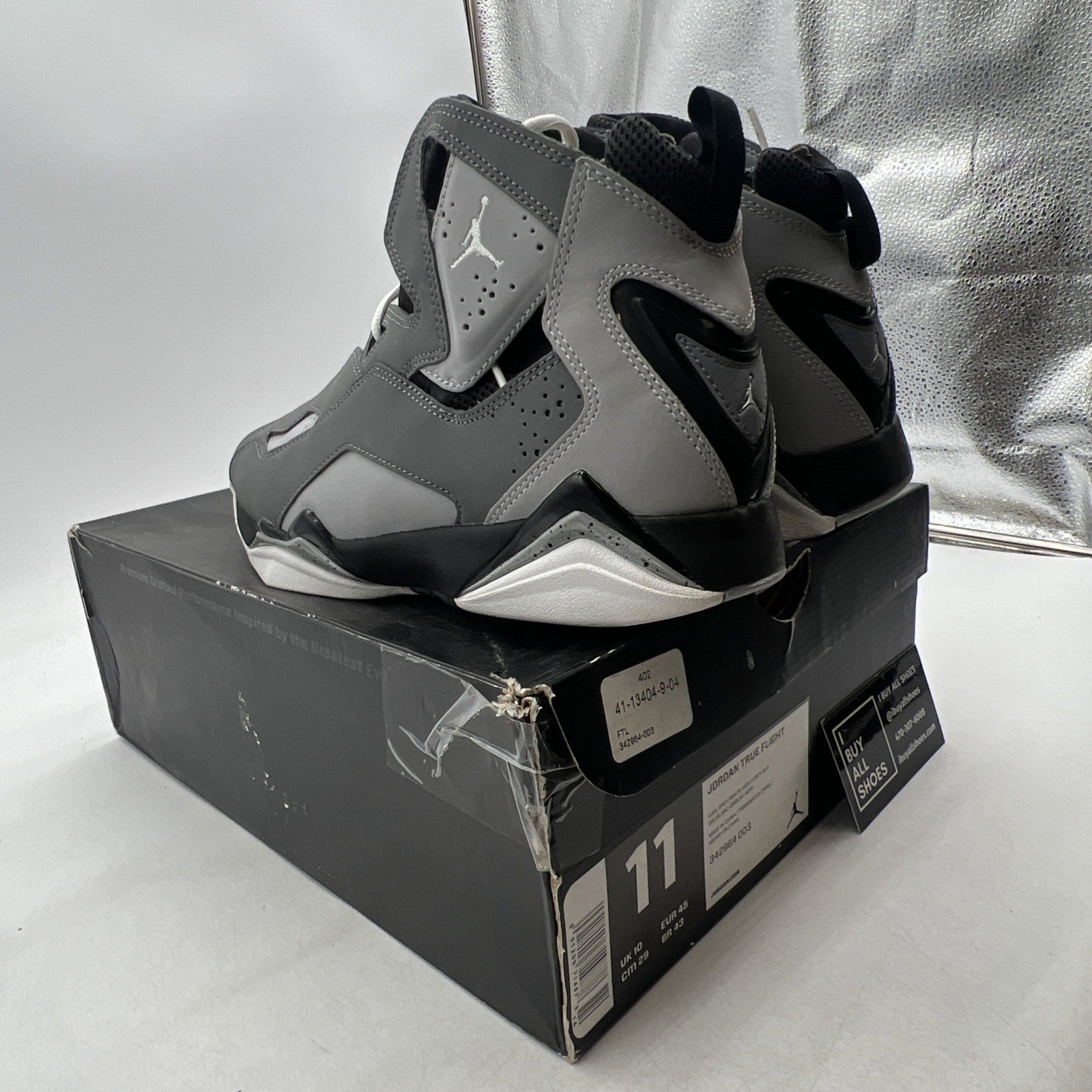Size 11 - Air Jordan True Flight Gray (342964-003)