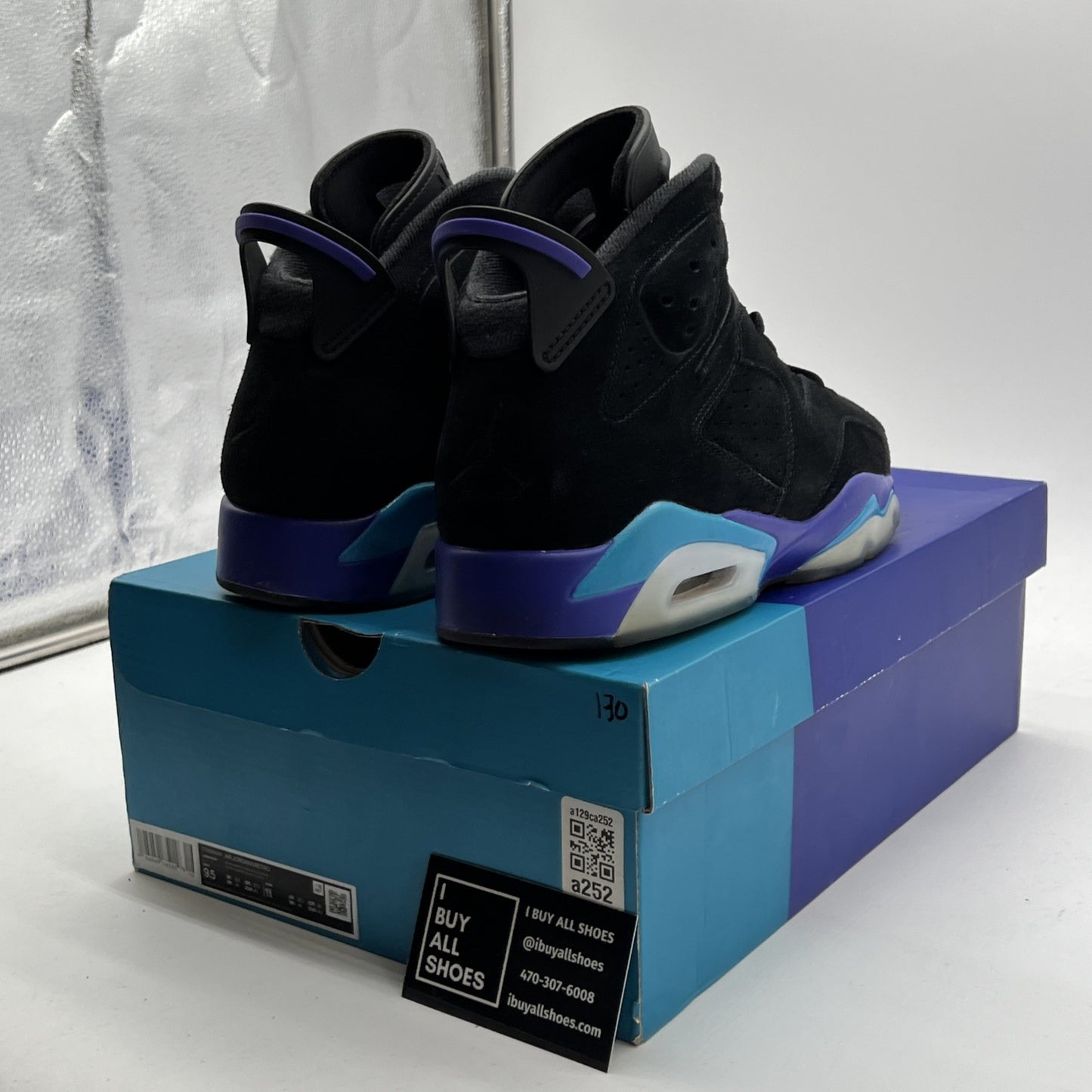 Size 9.5 - Air Jordan 6 Retro Aqua (CT8529-004)
