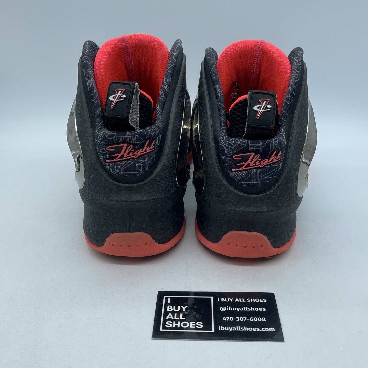Size 11 - Nike Lil Penny Posite Prm Qs Gumbo League Grey Red (652121-001)