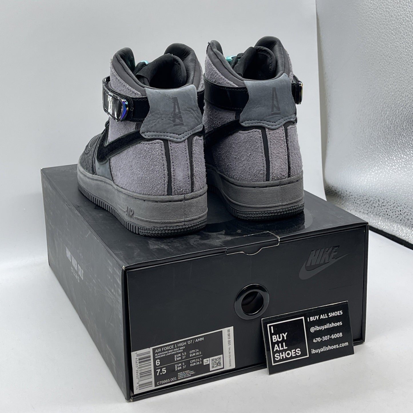 Size 6 - Nike A Ma Maniére x Air Force 1 High Hand Wash Cold (CT6665-001)