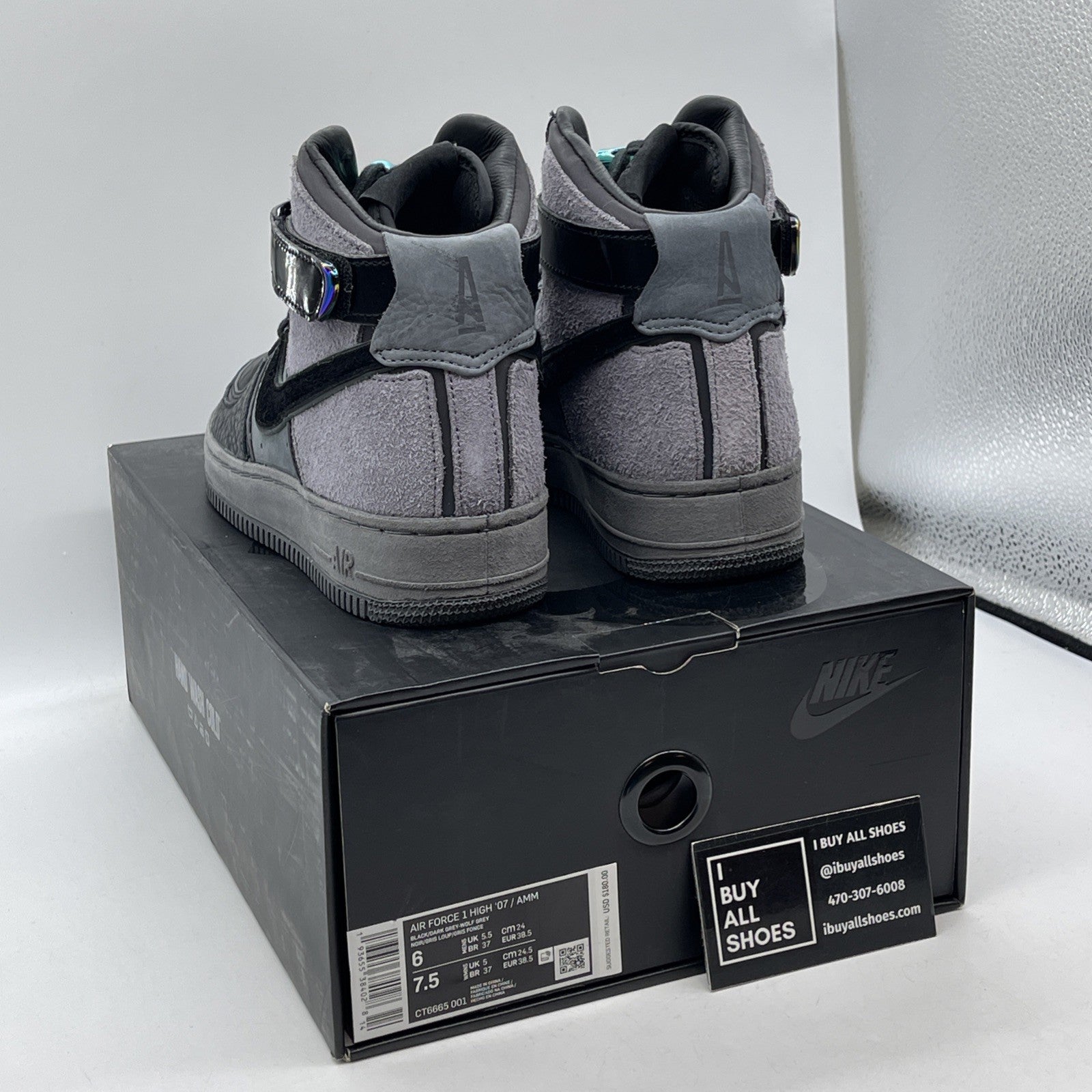 Size 6 - Nike A Ma Maniére x Air Force 1 High Hand Wash Cold (CT6665-001)