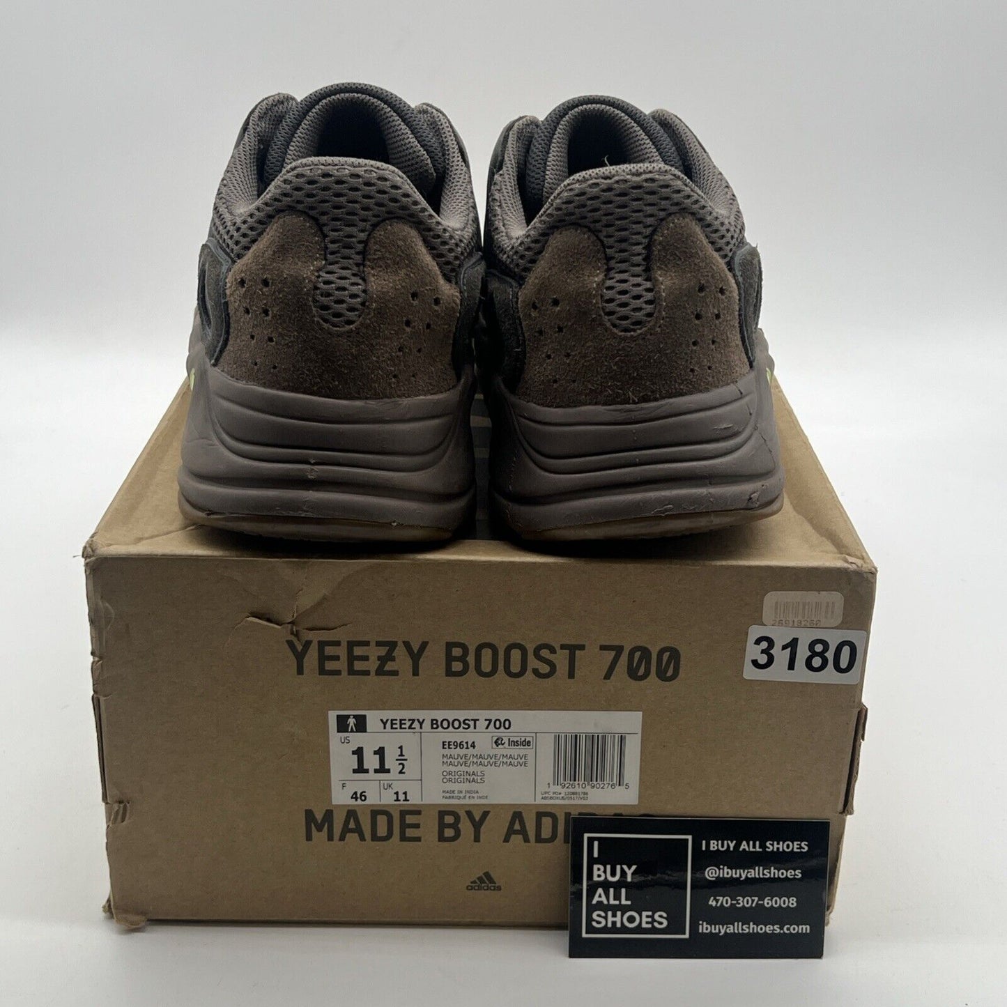 Size 11.5 - Adidas Yeezy Boost 700 V1 Mauve (EE9614)