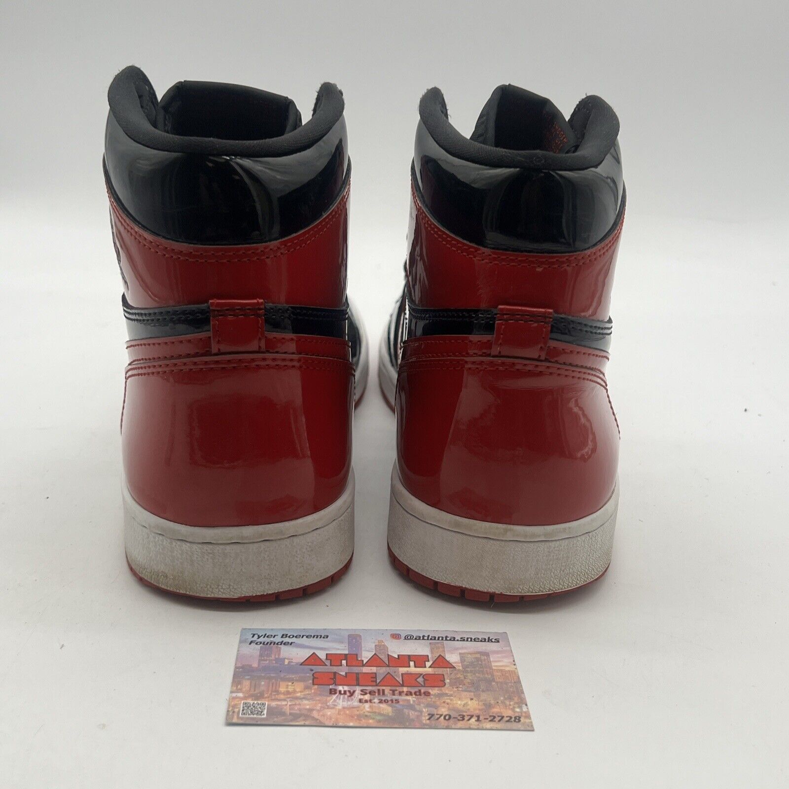 Size 13 - Air Jordan 1 Retro OG High Patent Bred (555088-063)