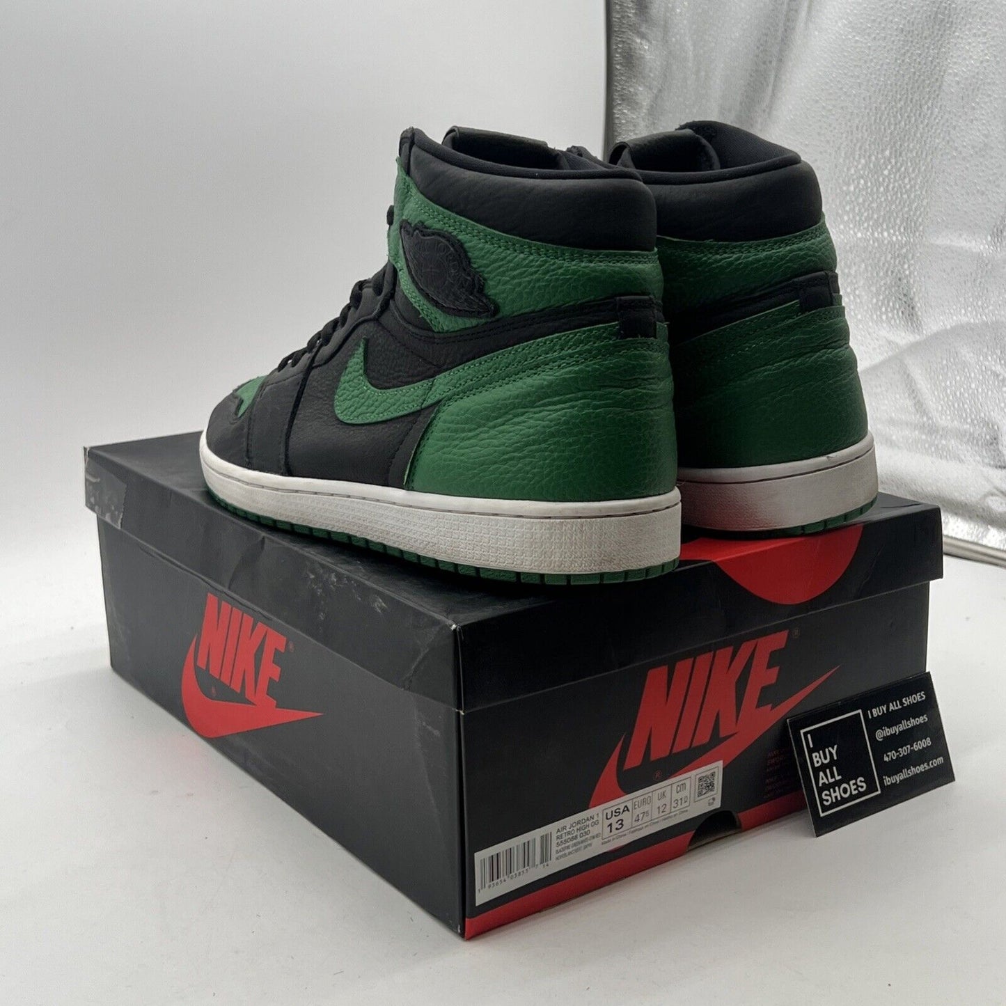 Size 13 - Air Jordan 1 Retro OG High Pine Green 2.0 (555088-030)