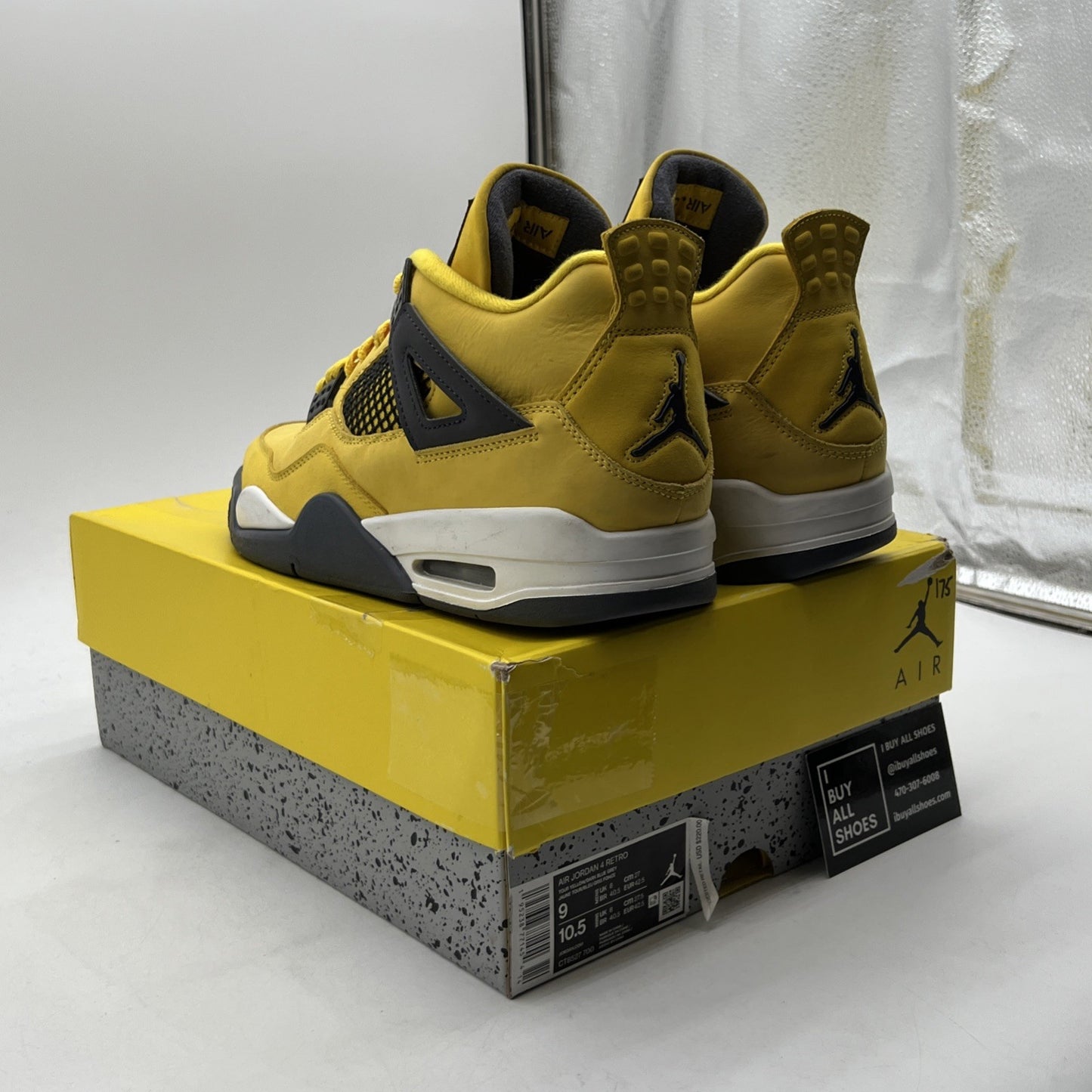 Size 9 - Air Jordan 4 Retro Mid Lightning (CT8527-700)