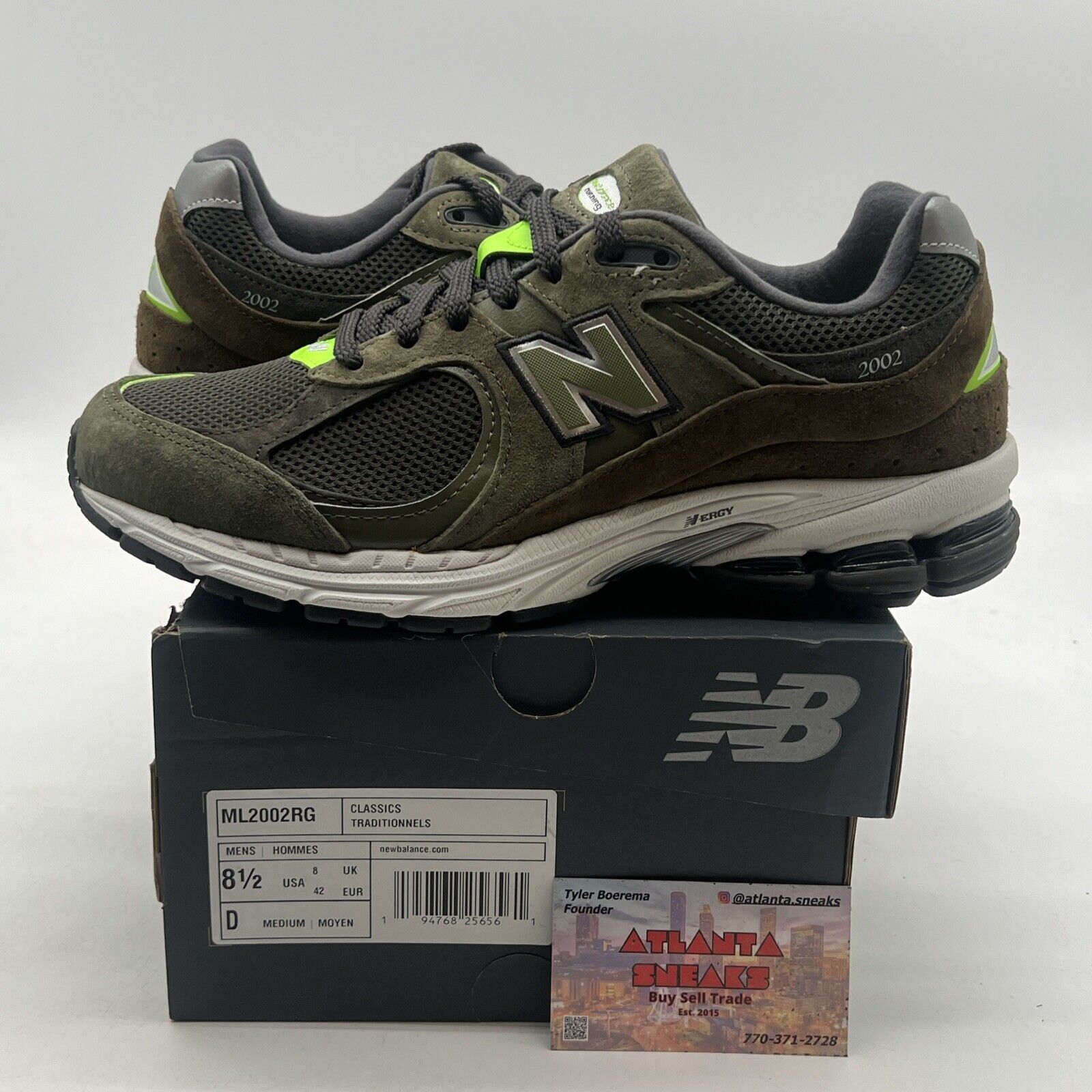 Size 8.5 - New Balance 2002 Camo Green (ML2002RG)