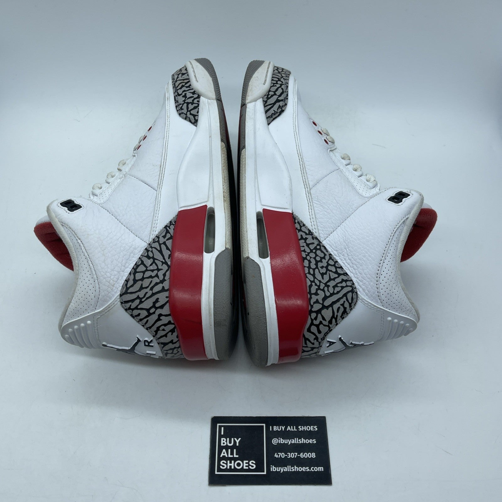 Size 10 - Jordan 3 Retro Hall of Fame 2018 Grey White Leather (136064-116)