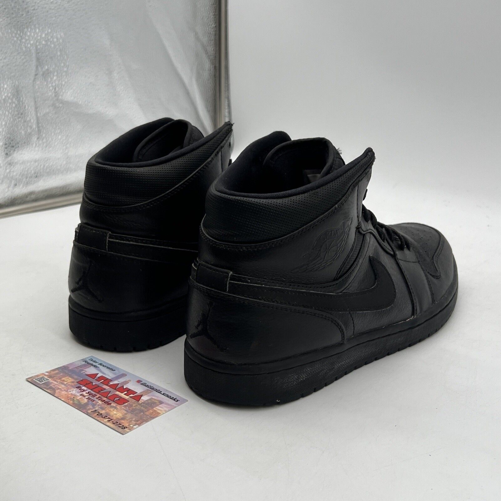 Size 11 - Air Jordan 1 Mid Black (554724-030)