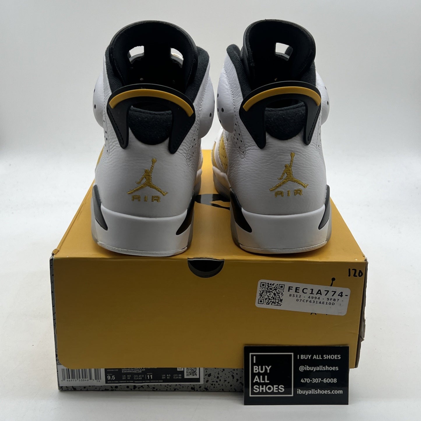 Size 9.5 - Air Jordan 6 Retro Yellow Ochre (CT8529-170)