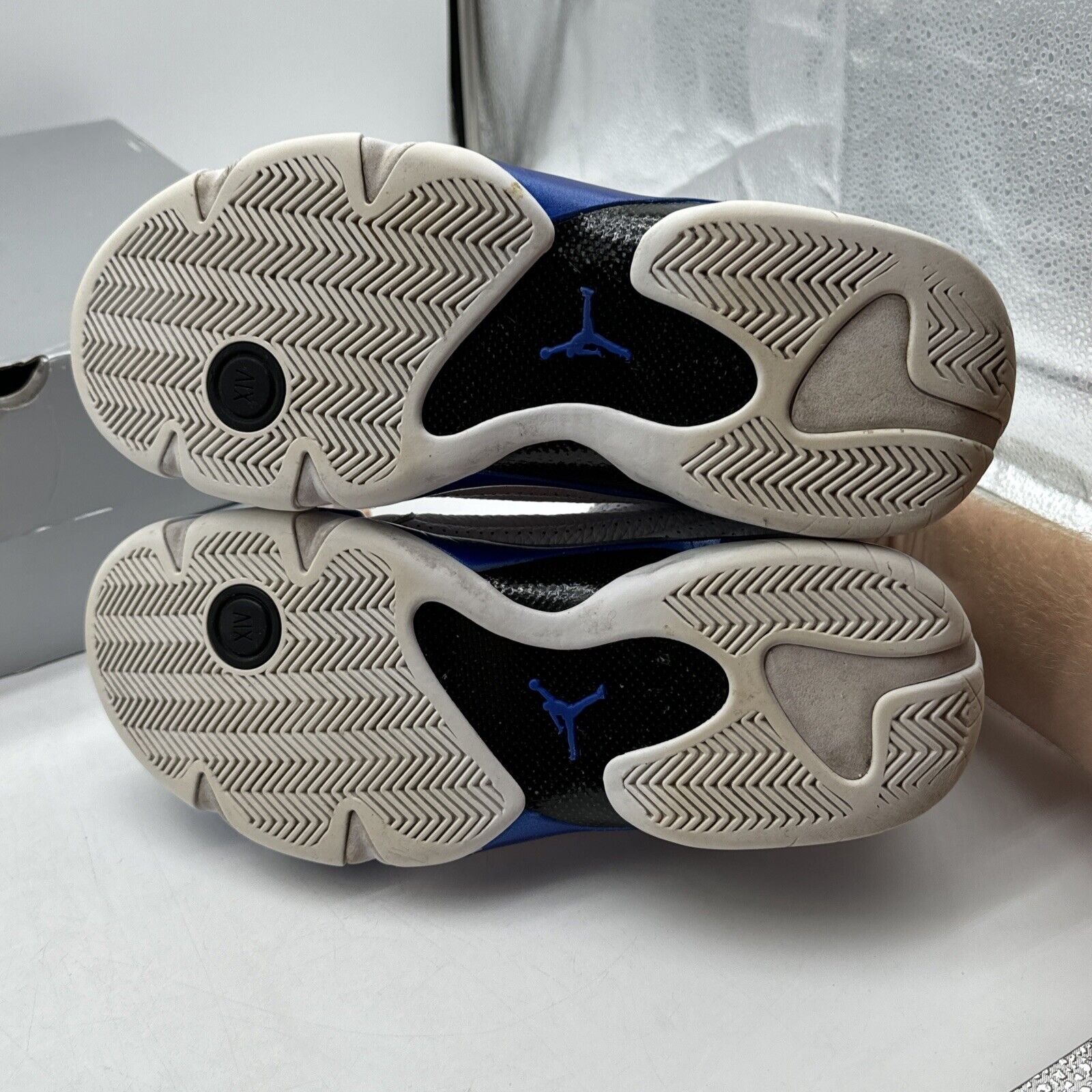 Size 12 - Jordan 14 Retro Hyper Royal 2020 White Leather Blue Royal OG All