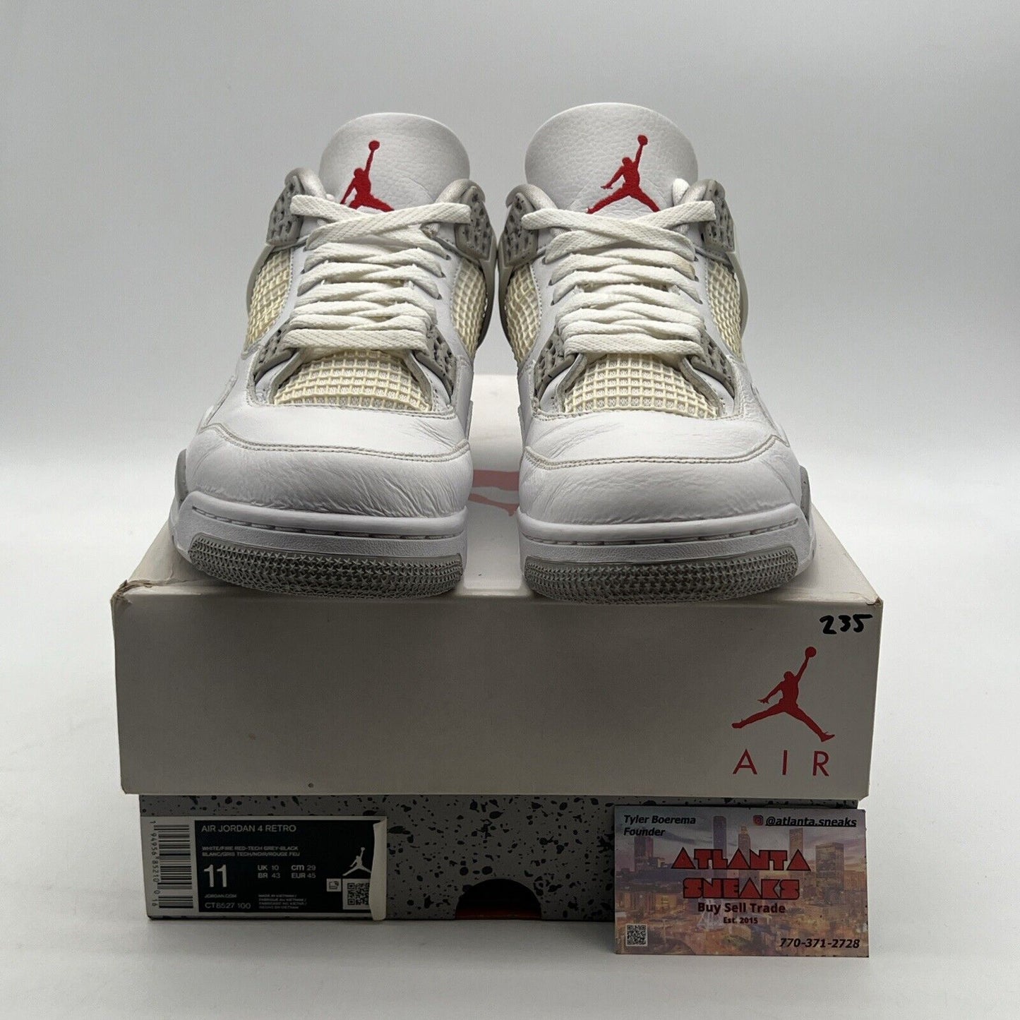Size 11 - Air Jordan 4 Retro Mid White Oreo (CT8527-100)