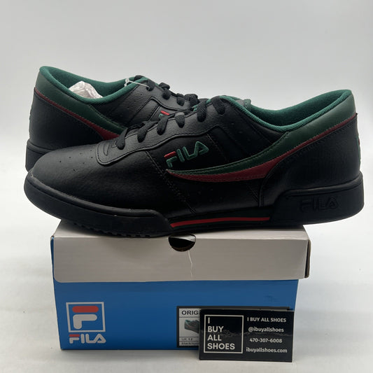 Size 13 - Fila Original Fitness Low Men's Black/Green/Red (1VF80111-026)