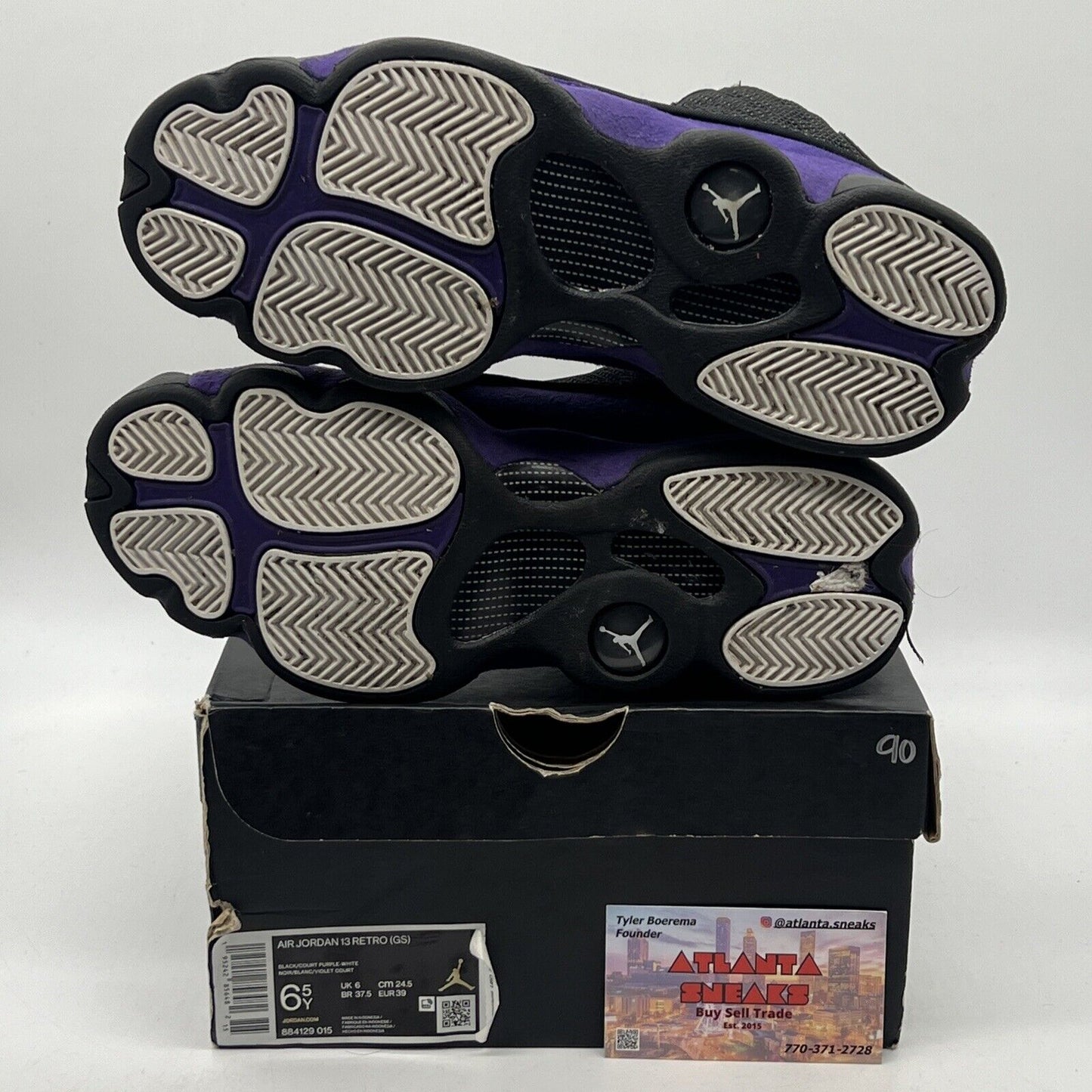 Size 6.5 - Jordan 13 Retro Court Purple Black Suede (884129-015)