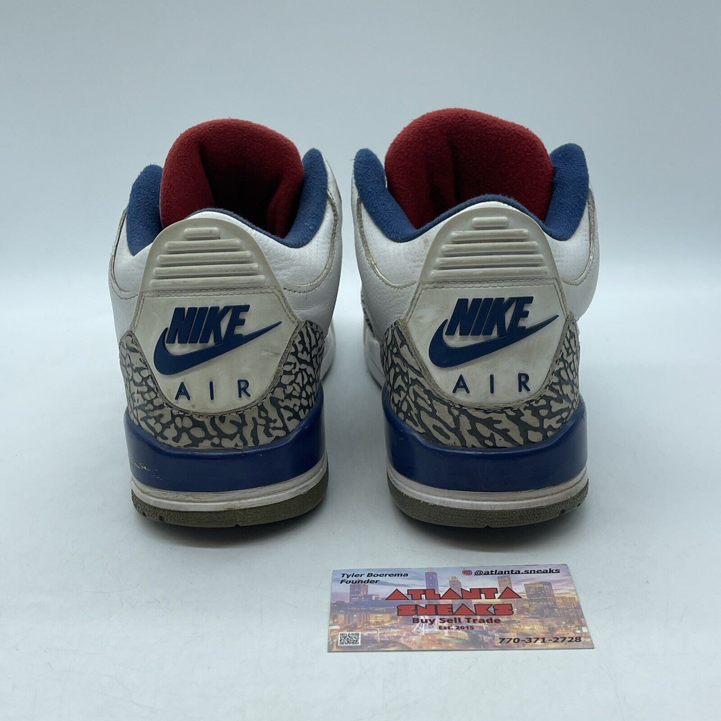 Size 8 - Jordan 3 Retro OG Mid True Blue Gray White (854262-106)