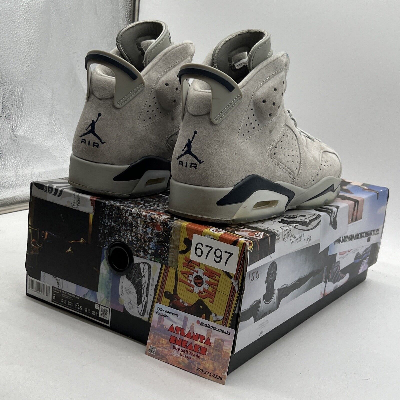 Size 11 - Jordan 6 Retro Mid Georgetown Navy Suede (CT8539-012)