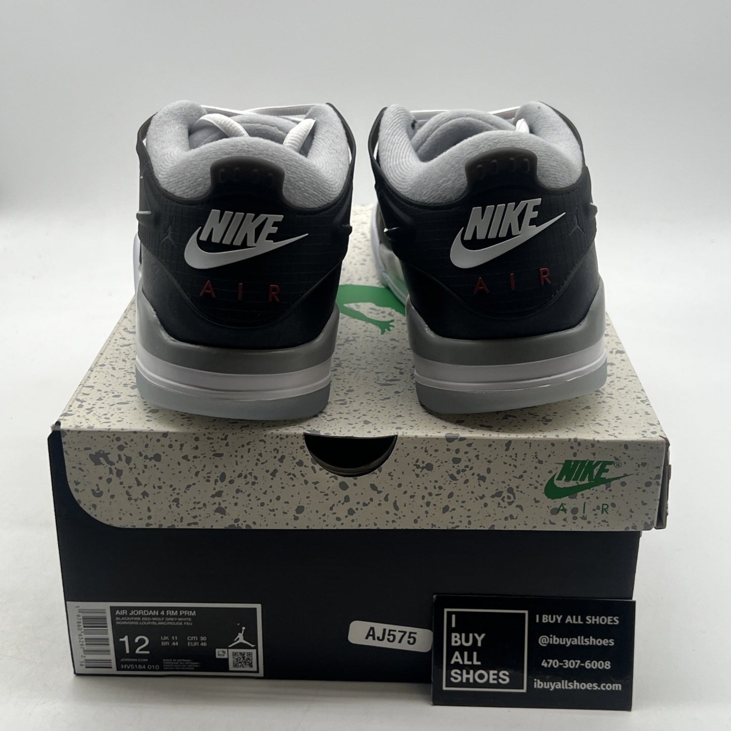Size 12 - Air Jordan 4 RM Black Metallic (HV5184-010)