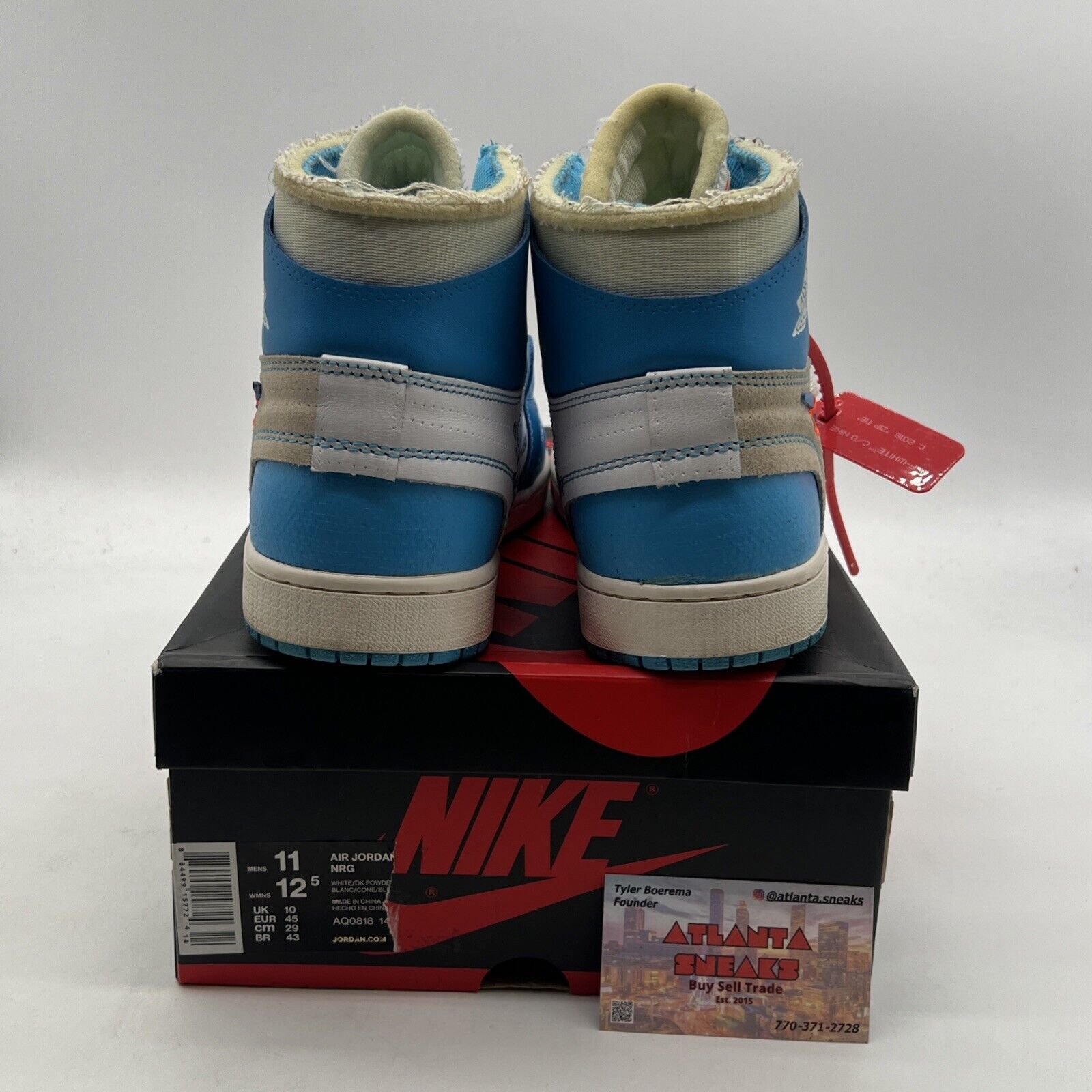 Size 11 - Air Jordan 1 Retro OG x Off-White High UNC (AQ0818-148)