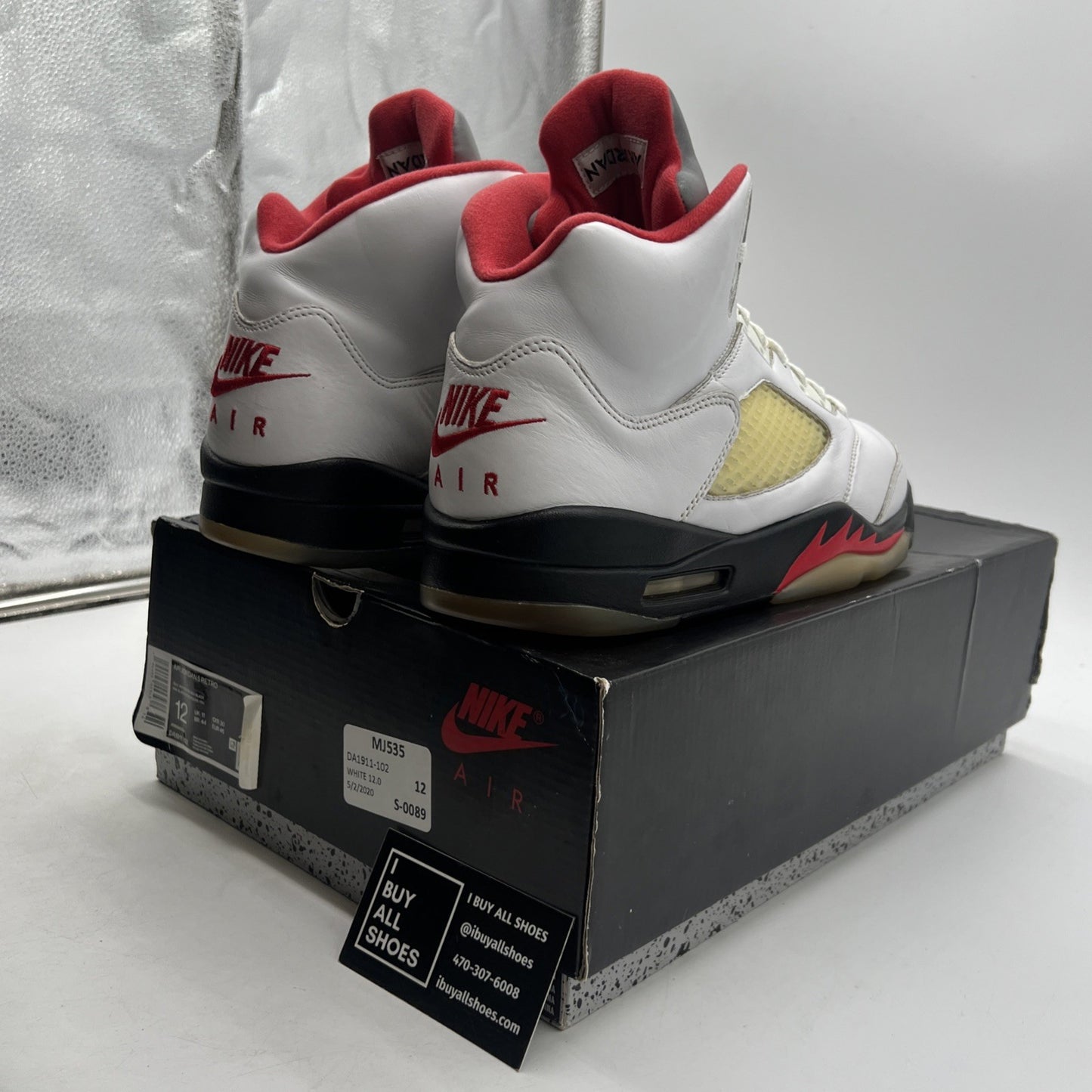 Size 12 - Air Jordan 5 Retro Mid Fire Red (DA1911-102)